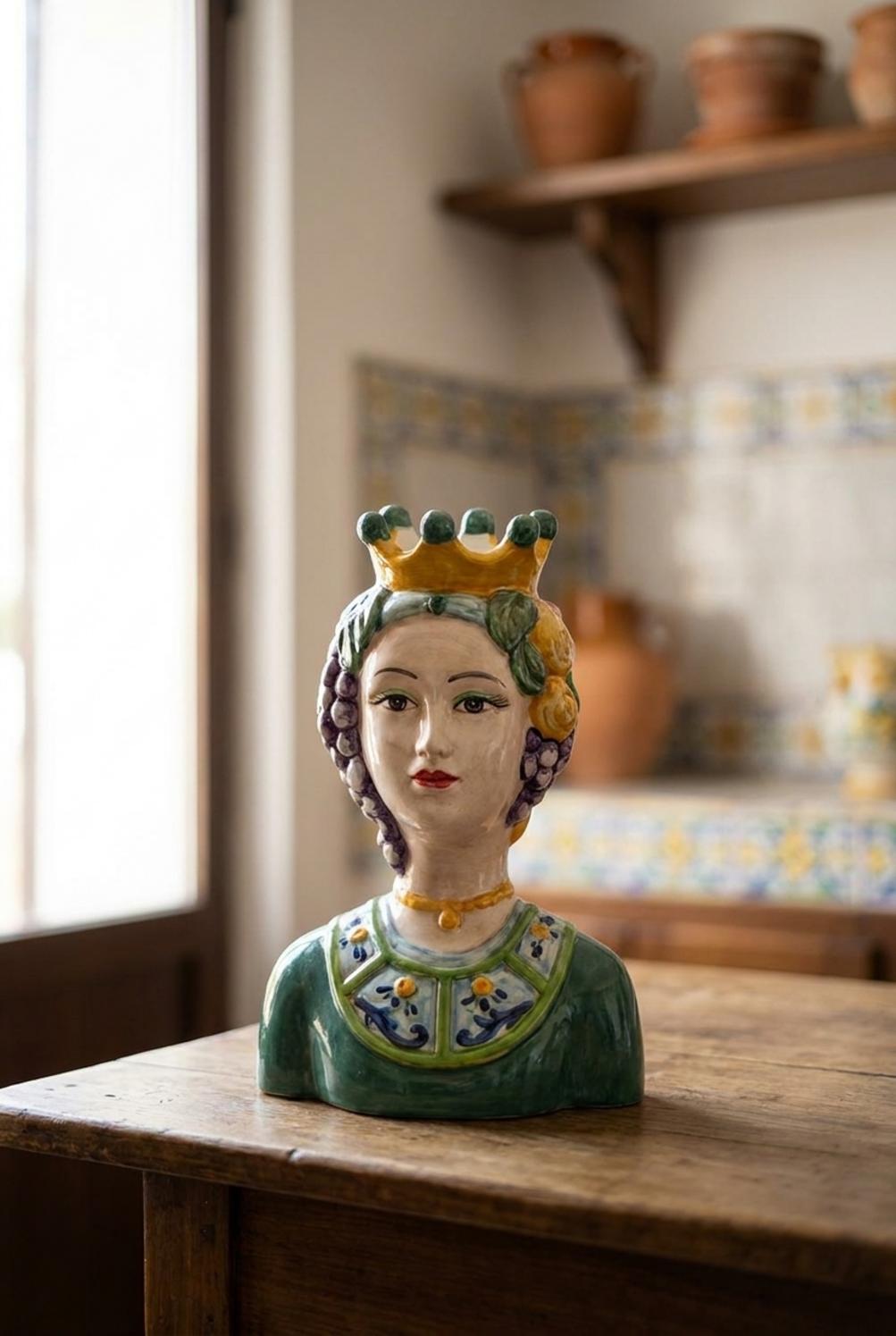 Sicily Vaso Testa Verde