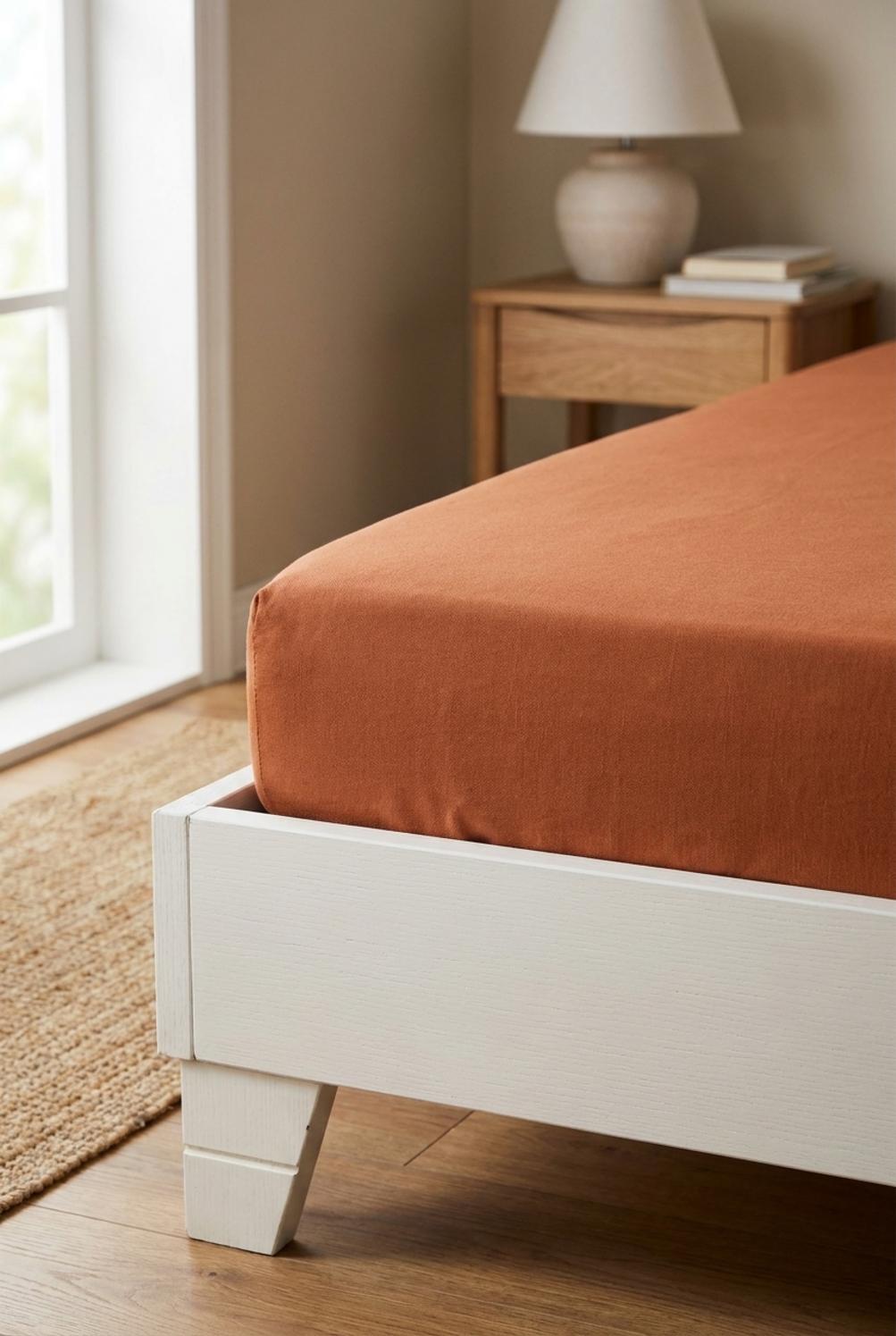 Diamante Lenzuolo Inferiore Con Angoli Caramel