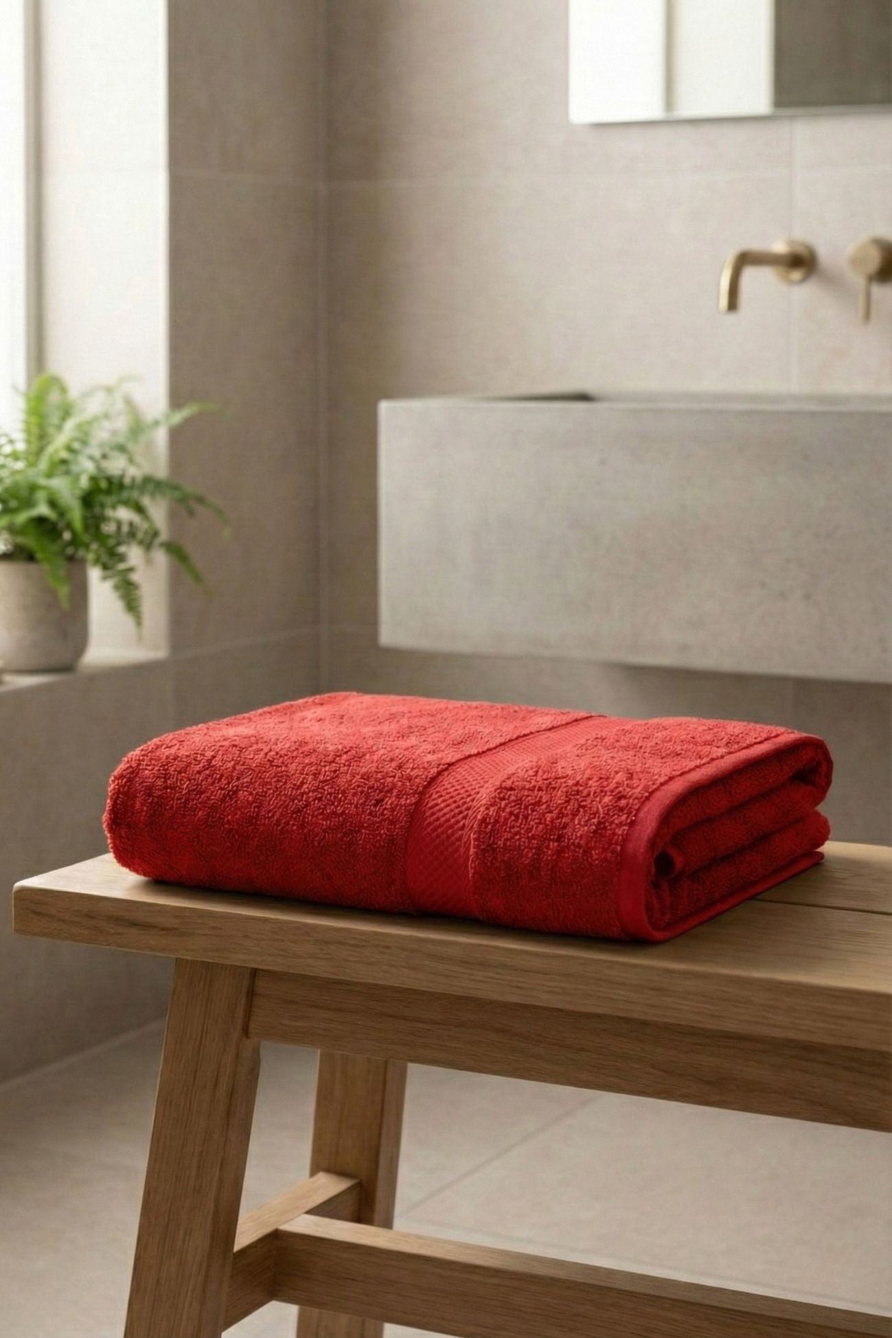 Minorca Telo Bagno Rosso