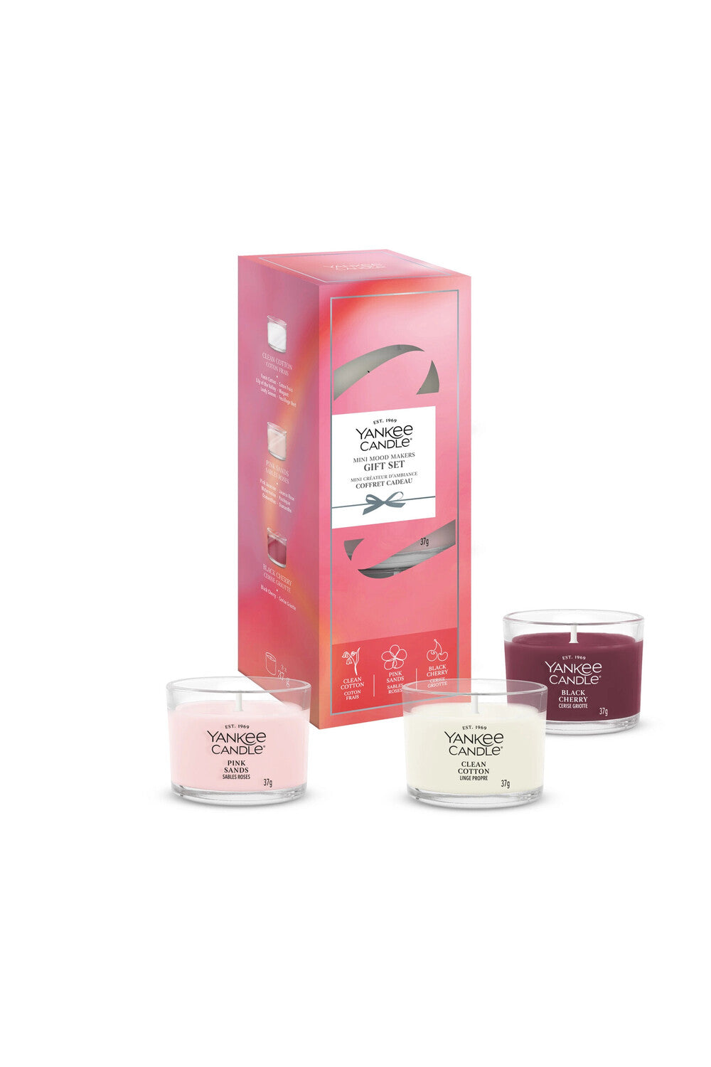 Mini Mood Makers Confezione Regalo 3 Candele Votive in Vetro