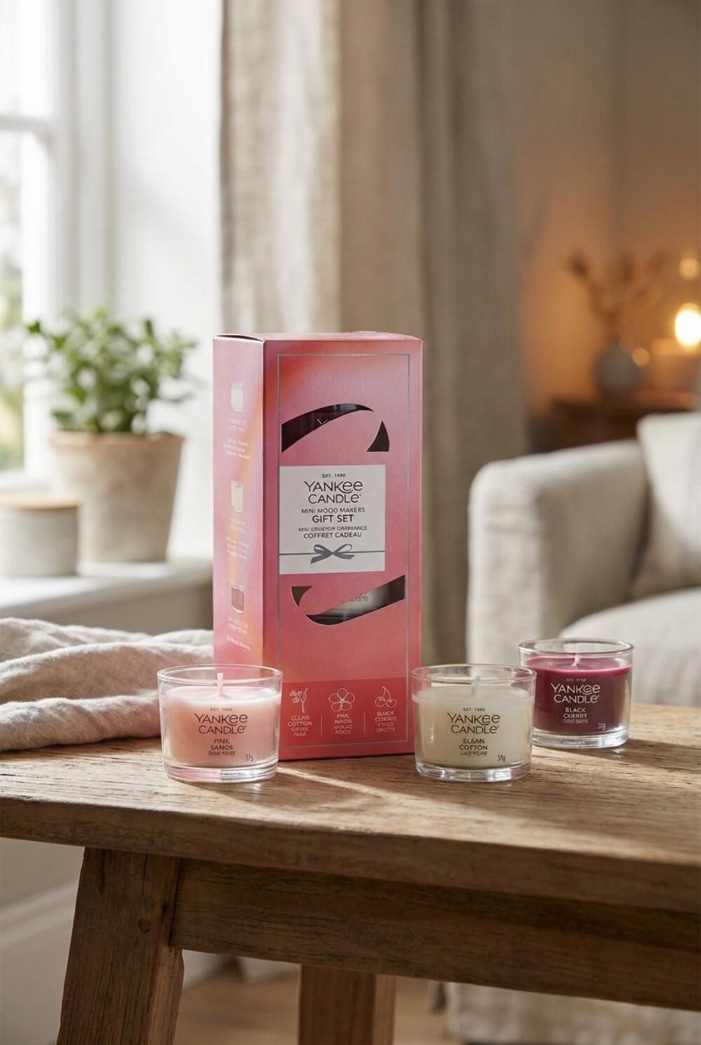 Mini Mood Makers Confezione Regalo 3 Candele Votive in Vetro