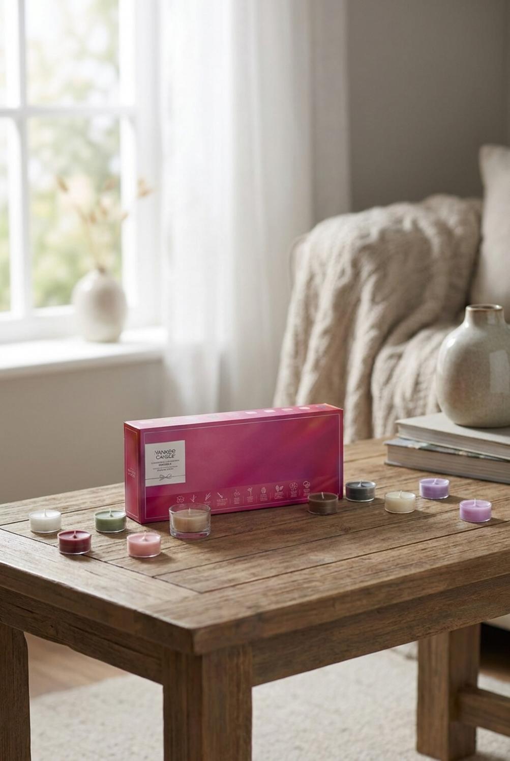 Scented Moments Confezione Regalo 10 Tea Light e Portacandela