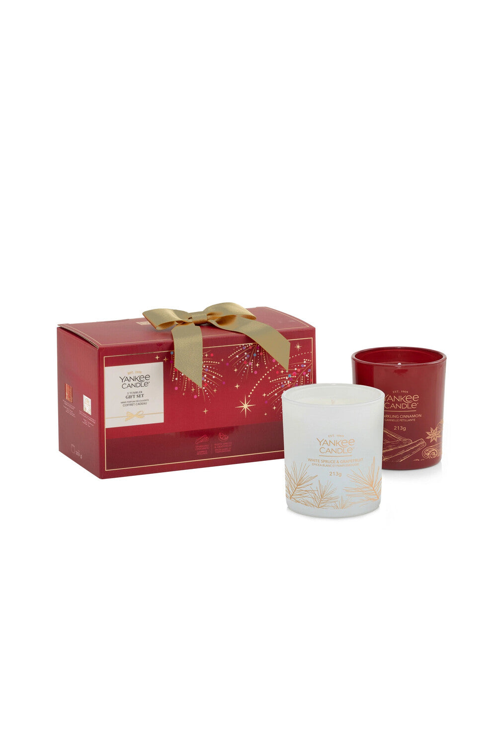 Festive Tumbler Duo Confezione Regalo 2 Candele Tumbler