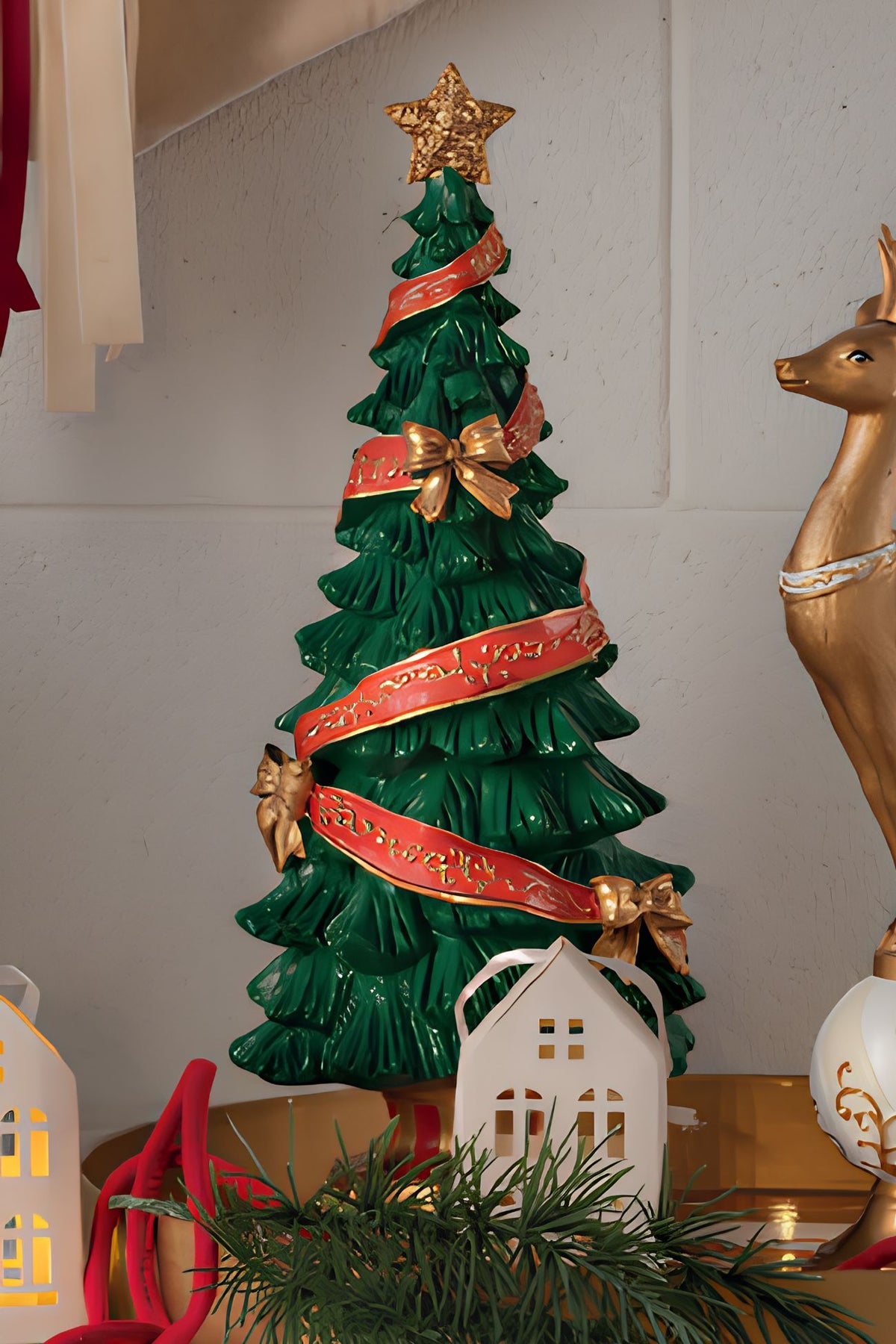Royal Forest Albero Con Nastro E Fiocchi