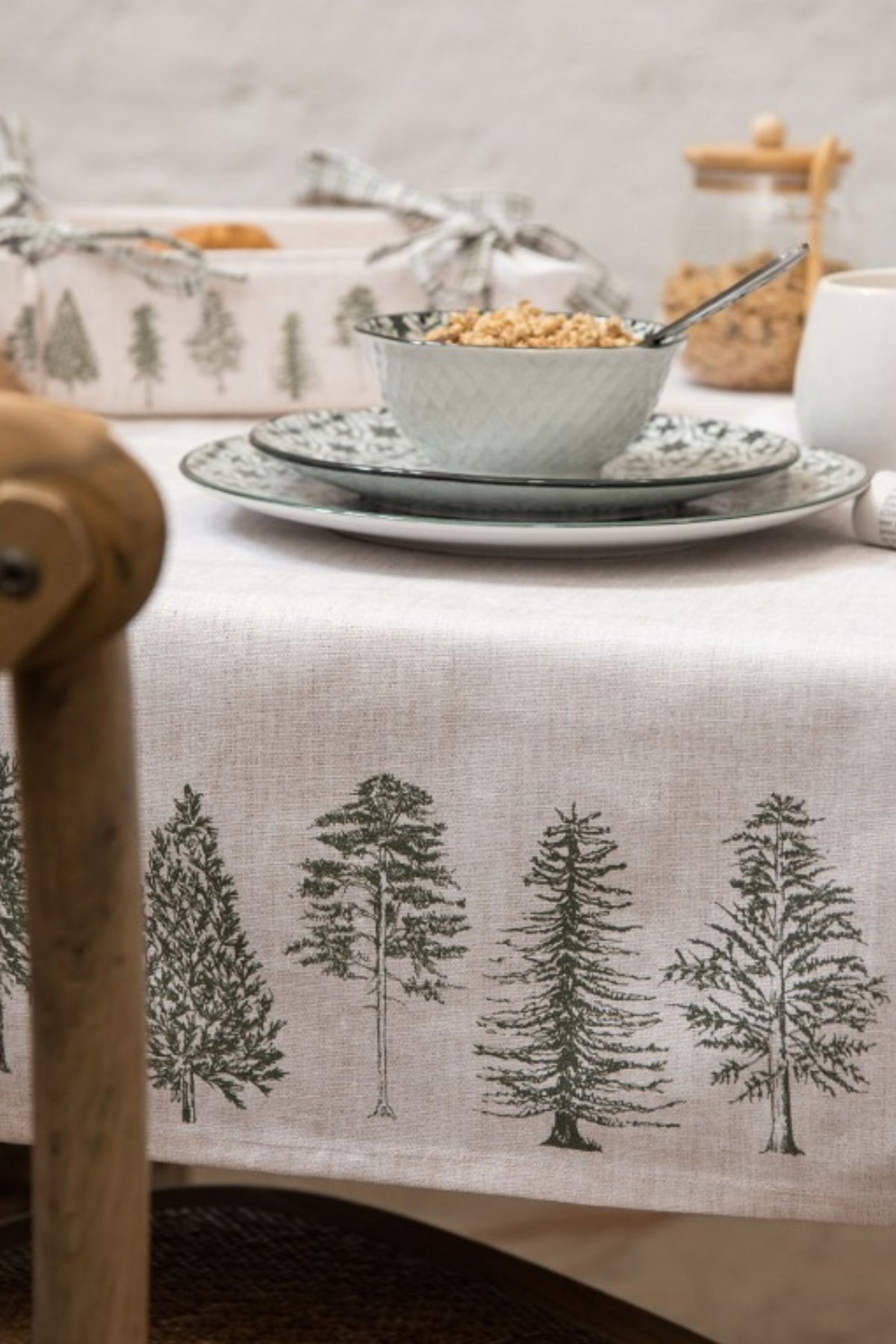 Natural Pine Trees Runner