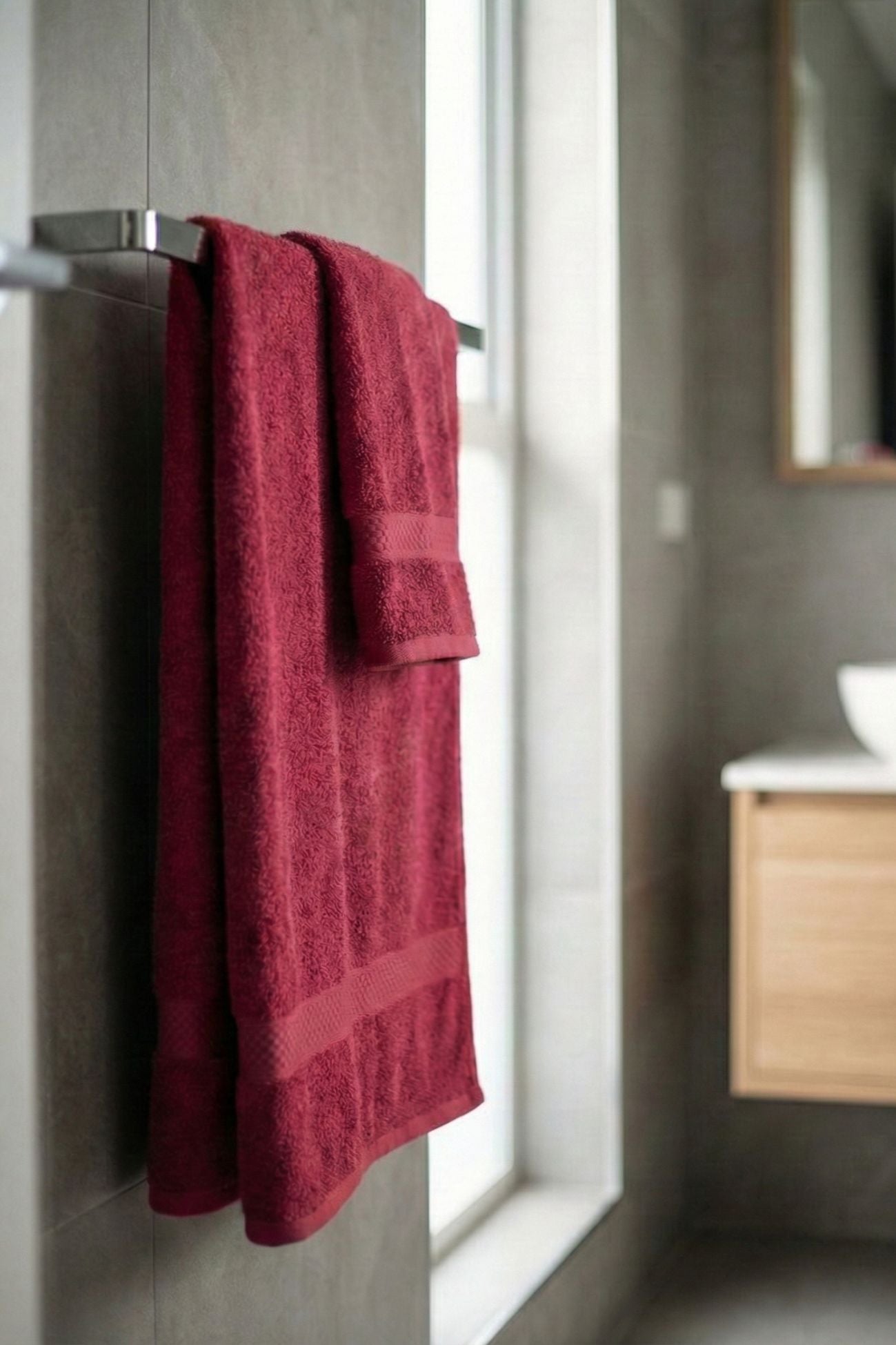 Minorca Set Asciugamani Bordeaux