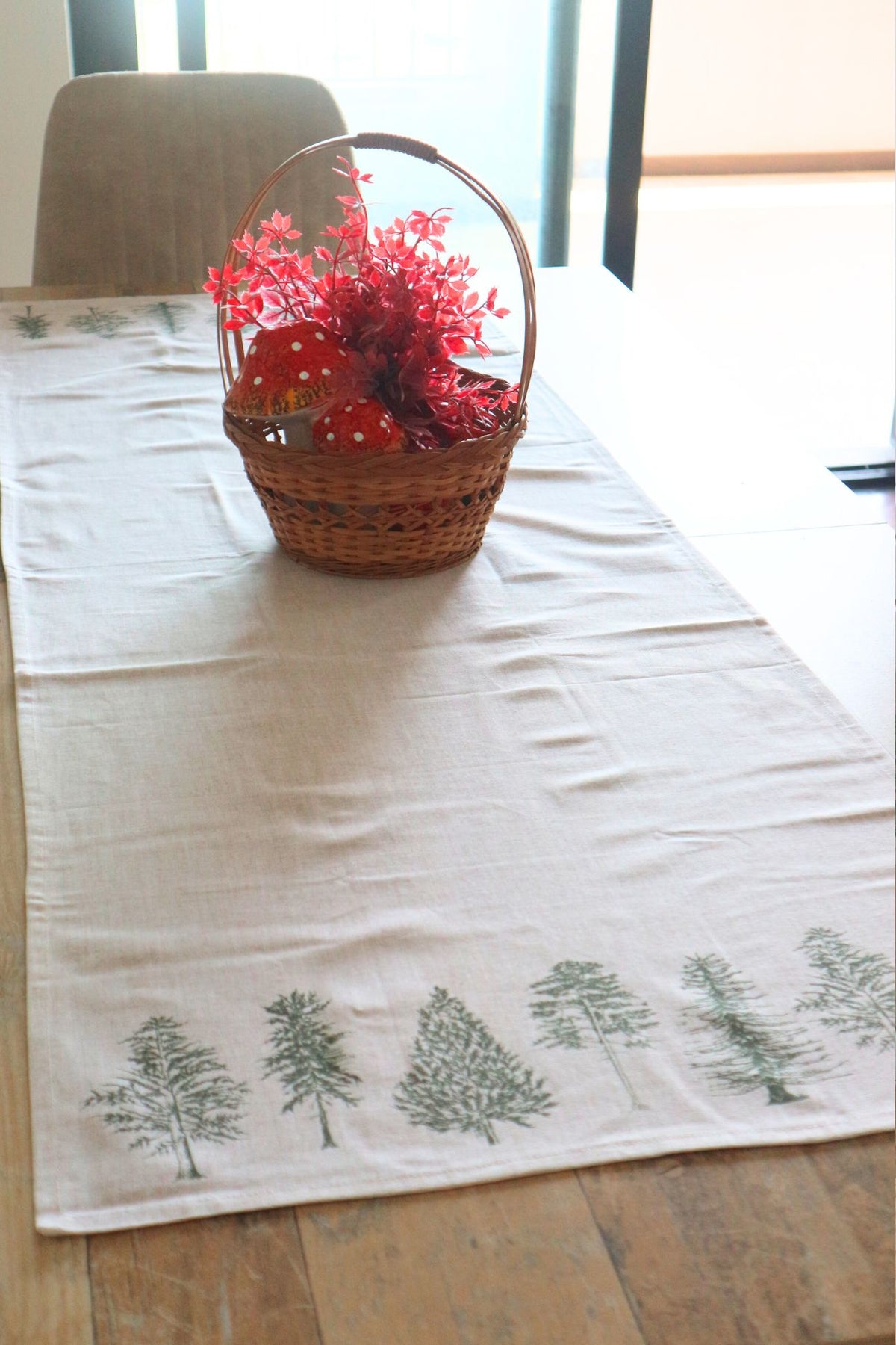 Natural Pine Trees Runner