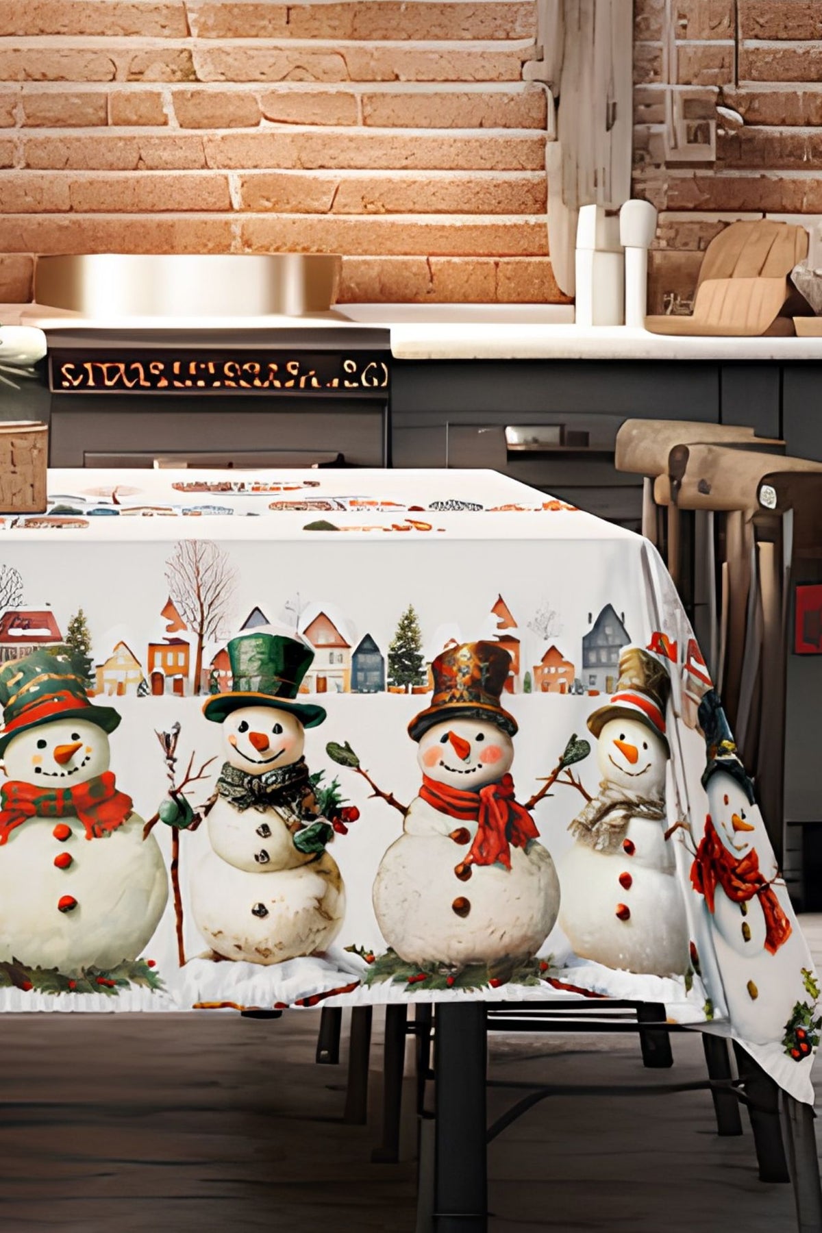 Frosty Tablecloth