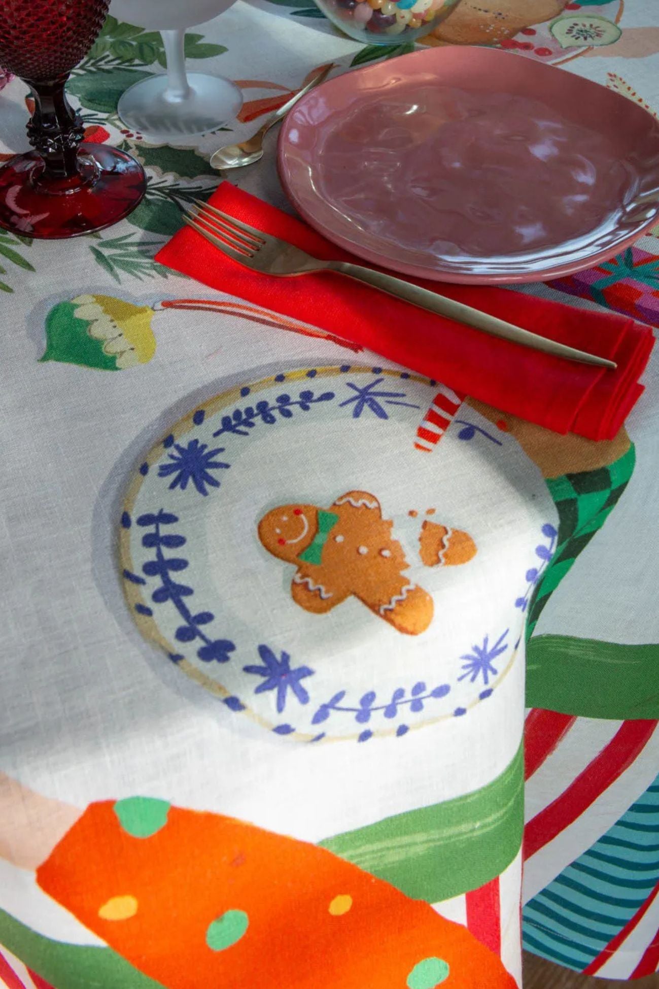 Hand On Xmas Tovaglia