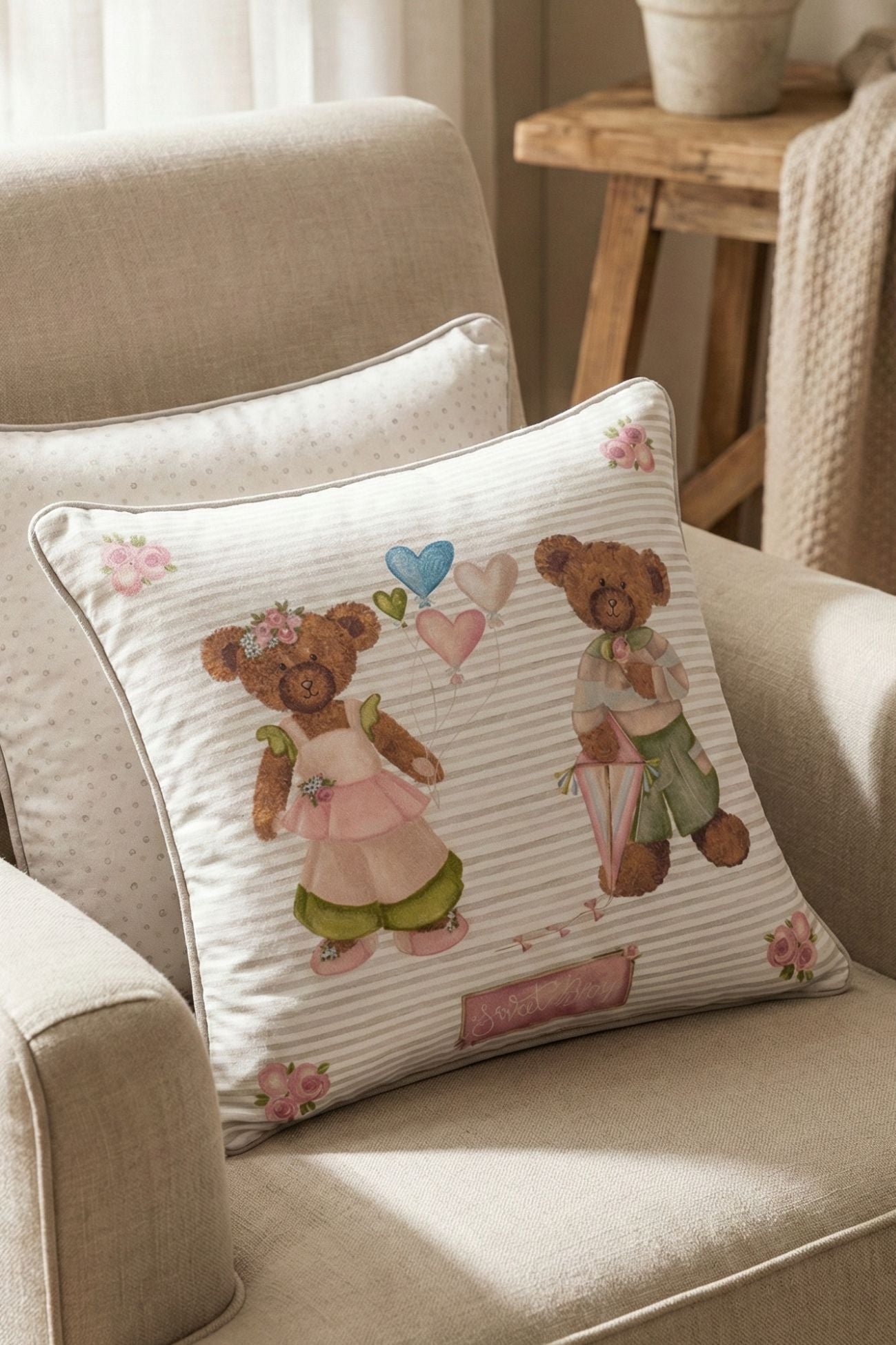 Sweet Bear Cuscino Palloncini