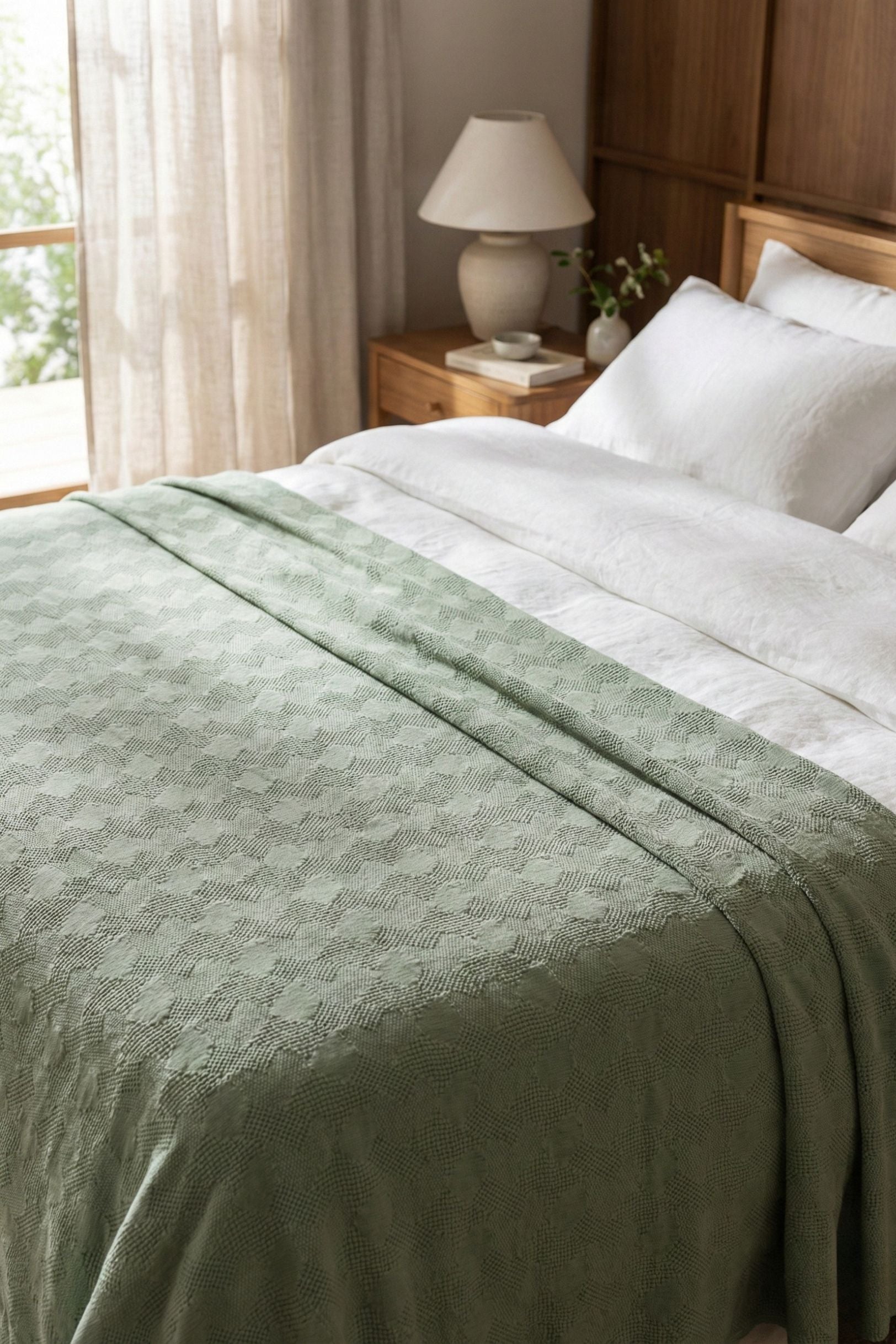 Mosaico Copriletto Verde