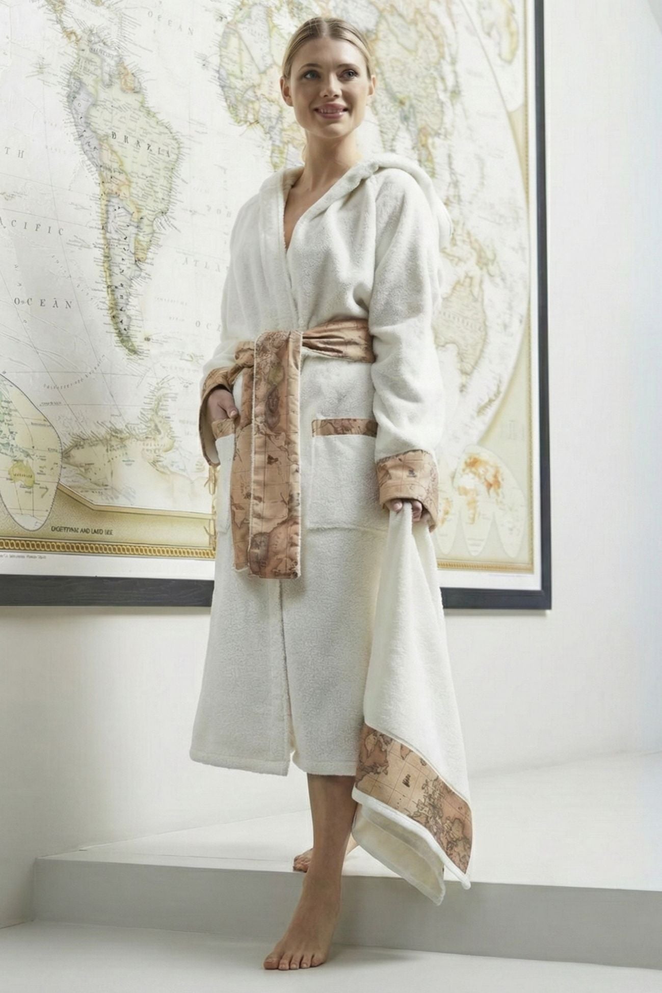 Geo Classic Accappatoio Avorio