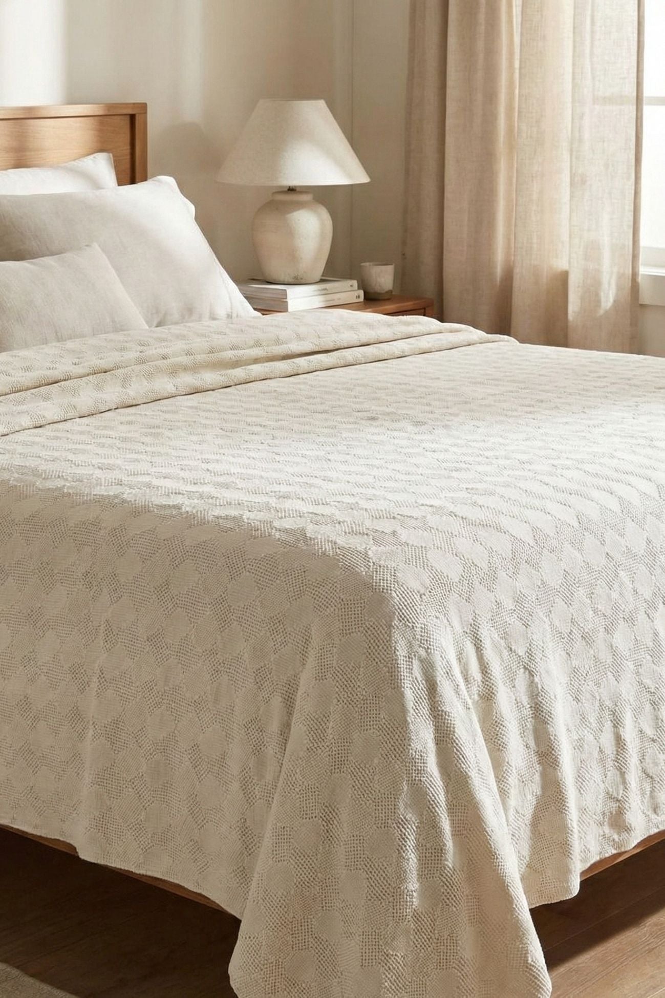 Mosaico Copriletto Panna