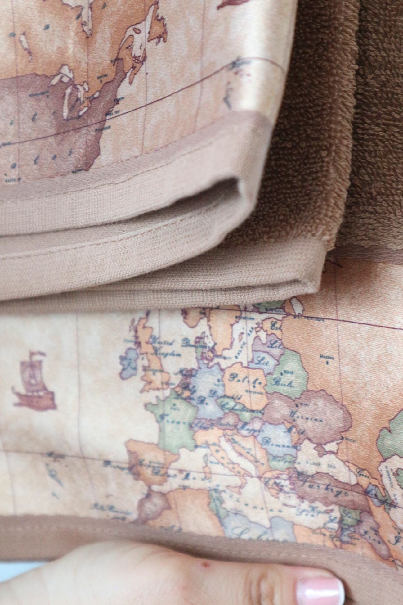 Geo Classic Set Asciugamani Tortora