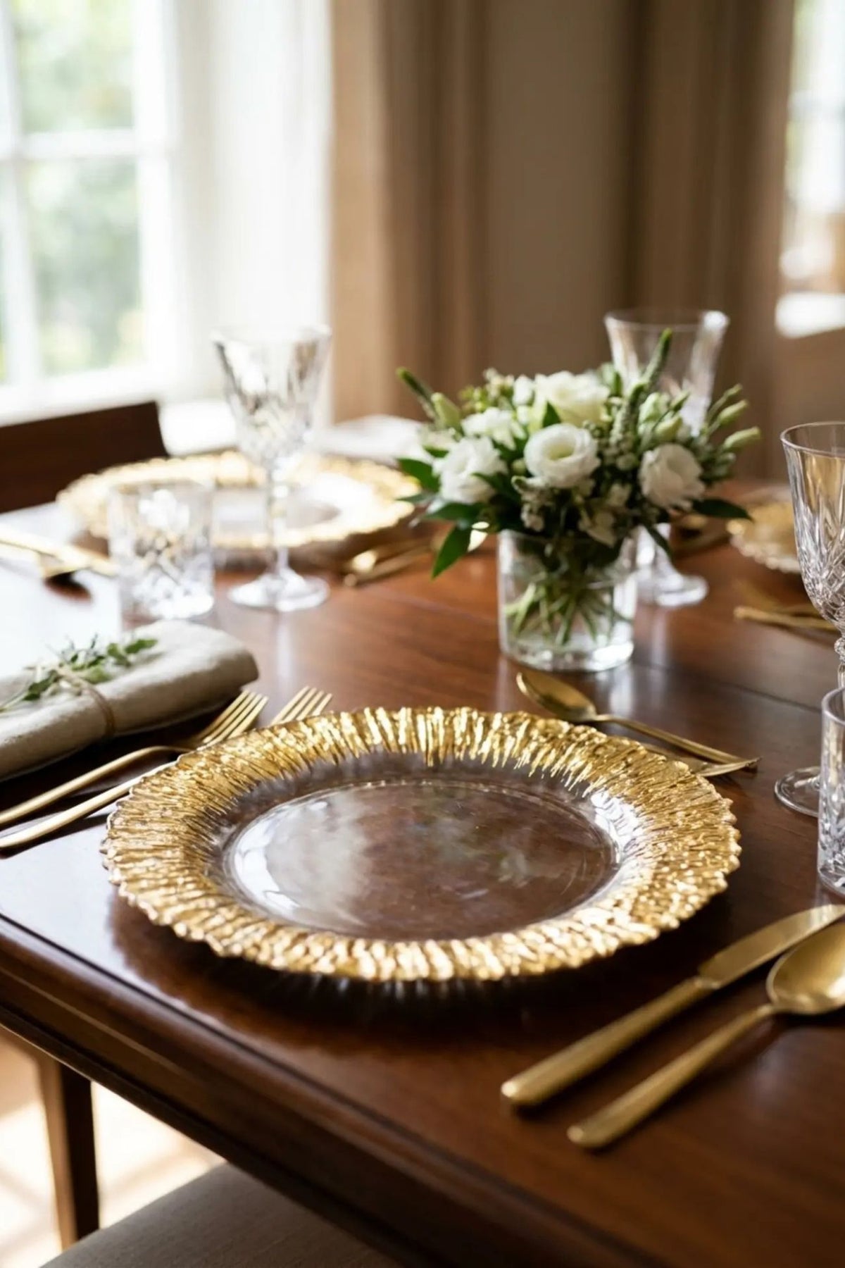 Silent Gold Sottopiatto Oro Bordo Frastagliato