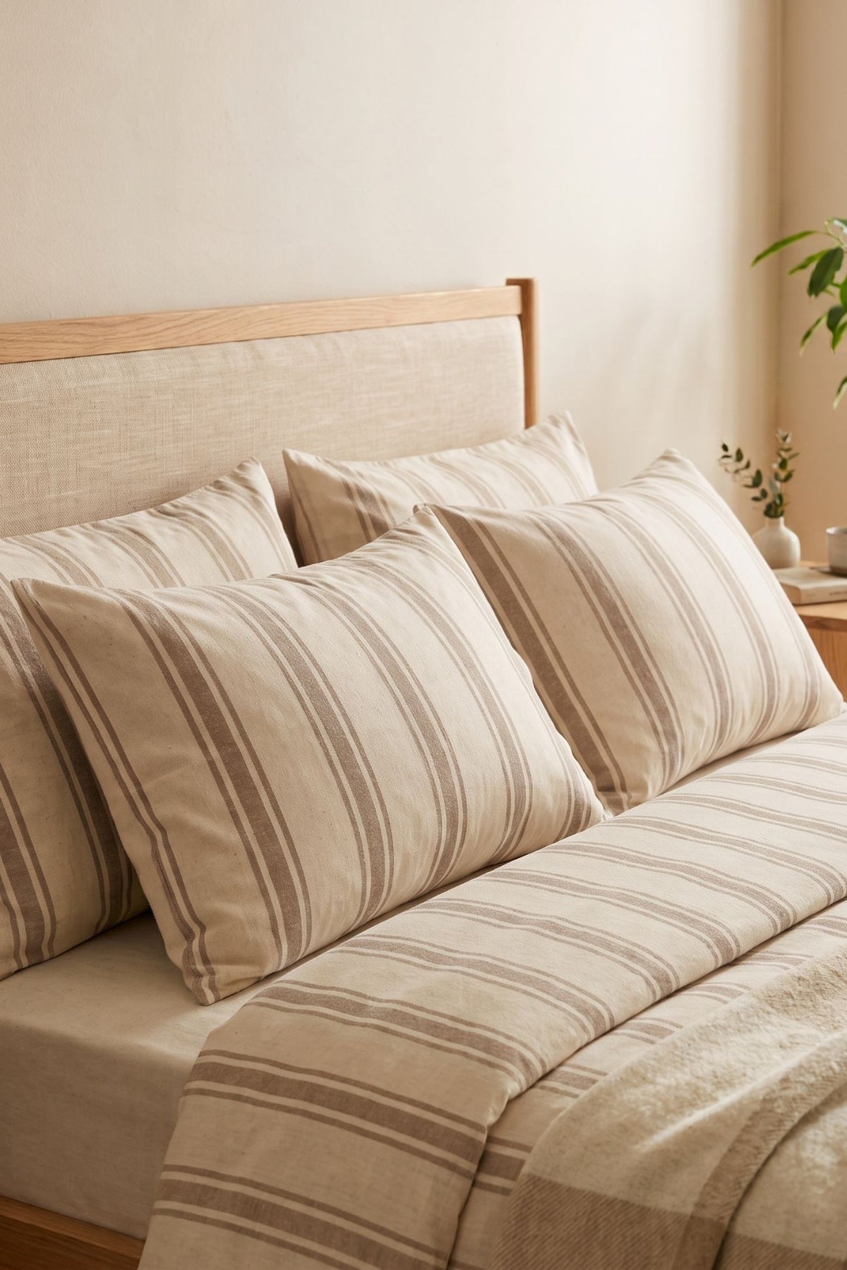 Natura Coppia Federe Ninfa Beige