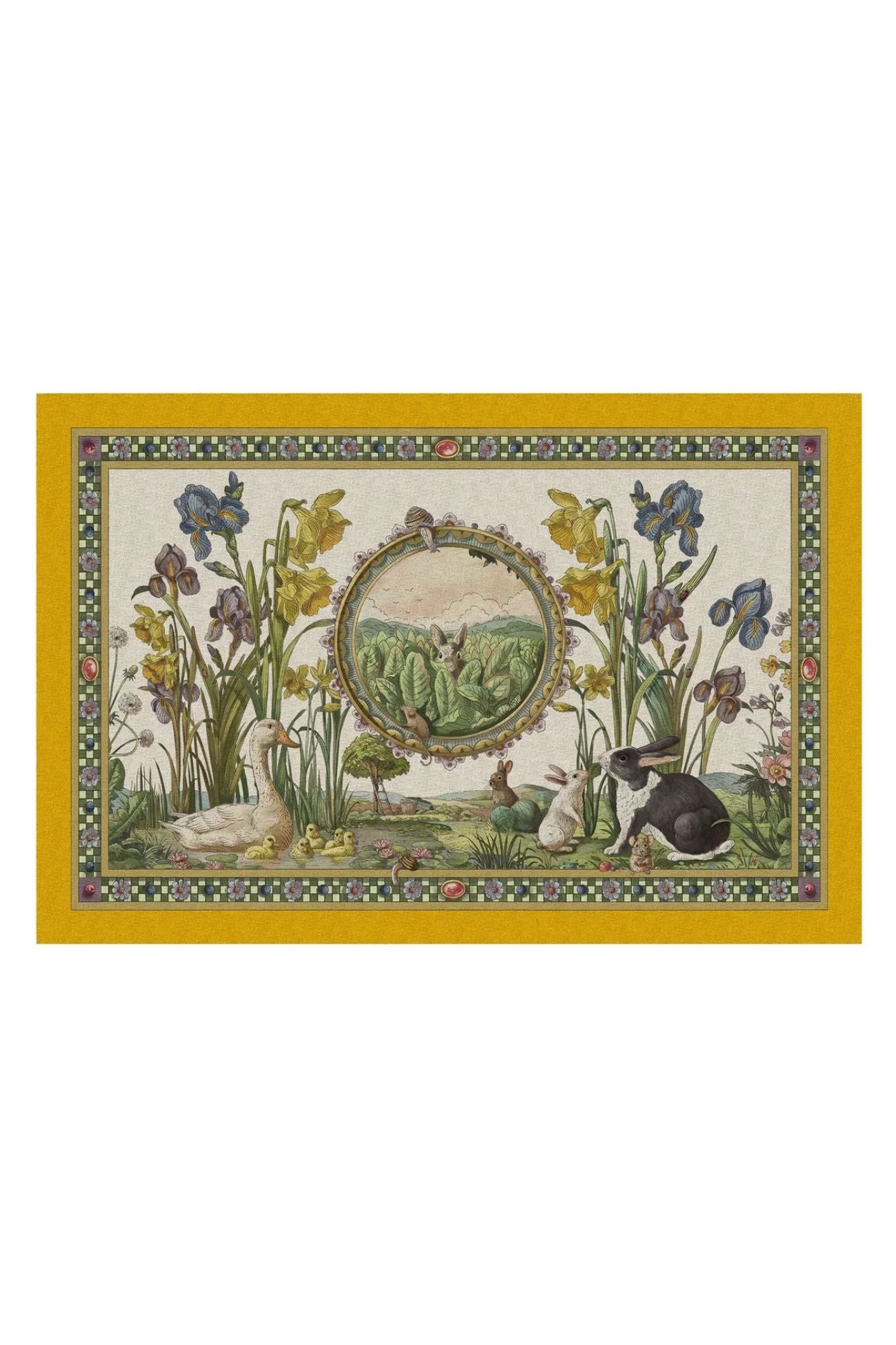 Bunny Garden Tappetino