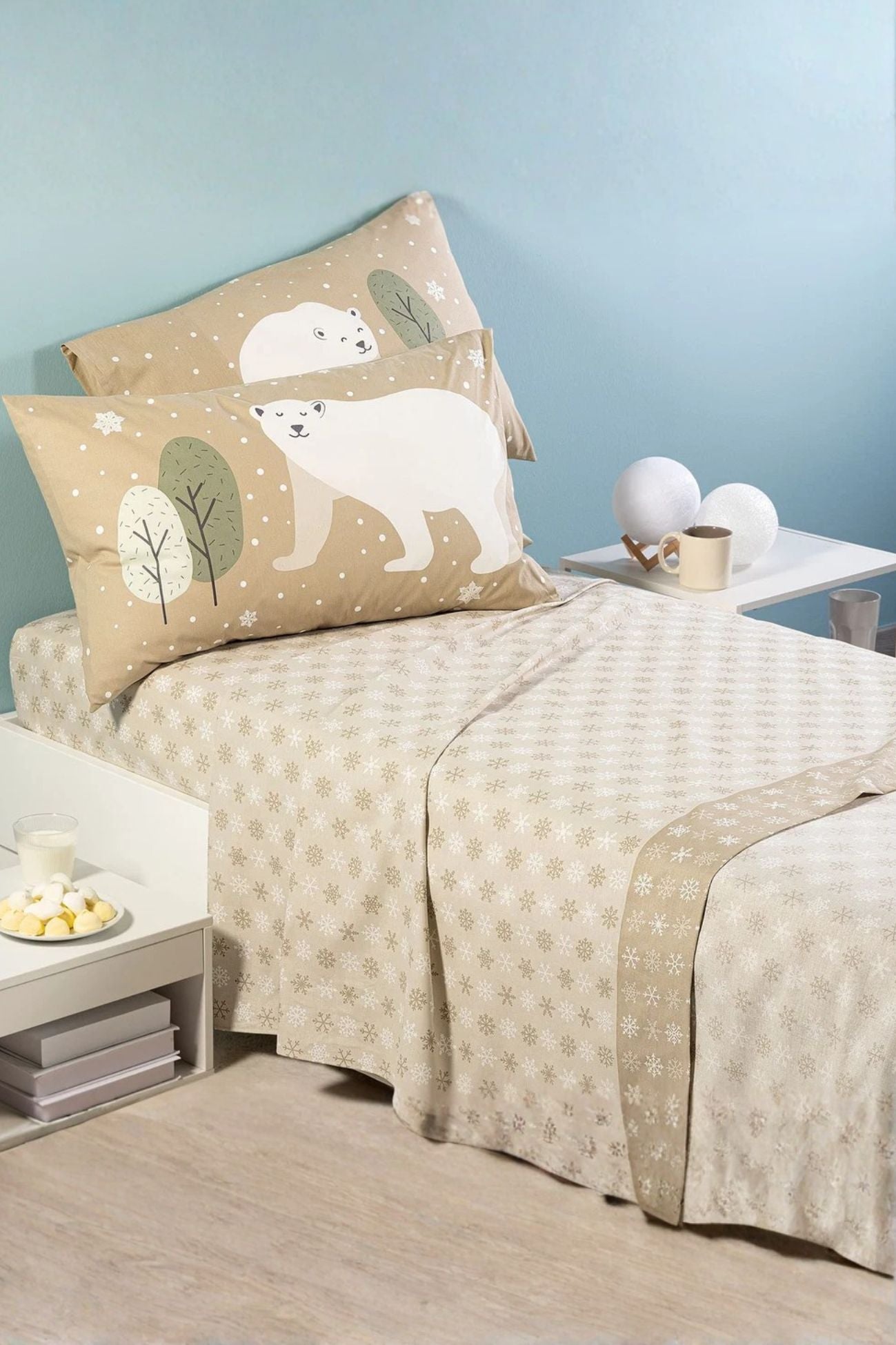 Polar Completo Letto Per Bambini Naturale