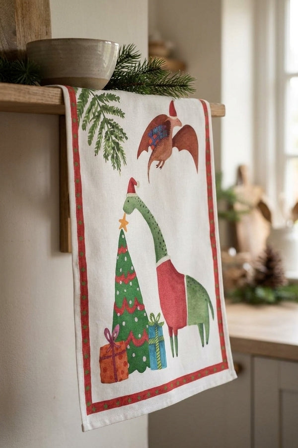 Jurassic Xmas Strofinaccio Tree