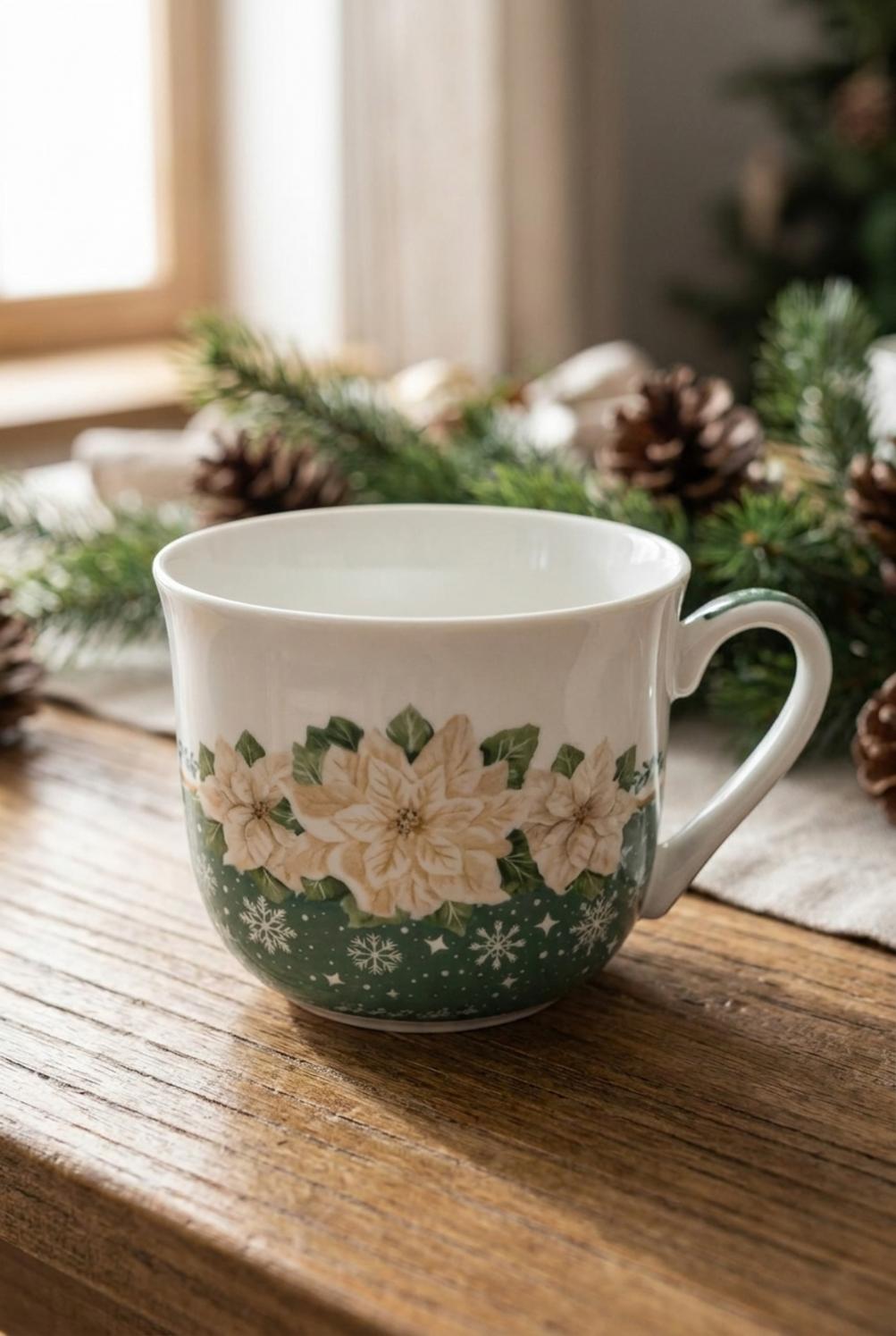 Silent Gold Tazza Con Fiori