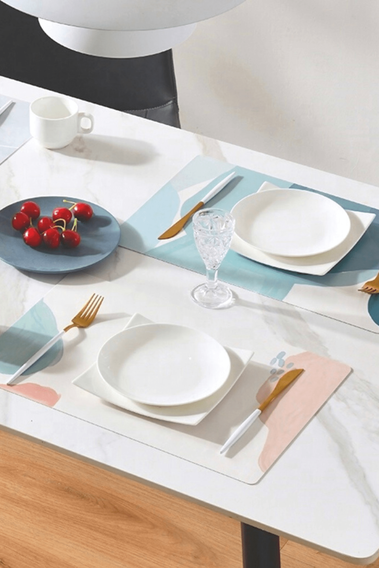 Antiope Design Zoe Set di 2 tovagliette americane in PVC antiscivolo