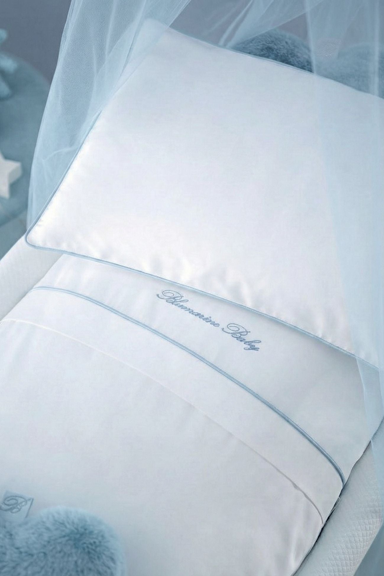 Baby Blu Copripiumino Culla var03 Azzurro