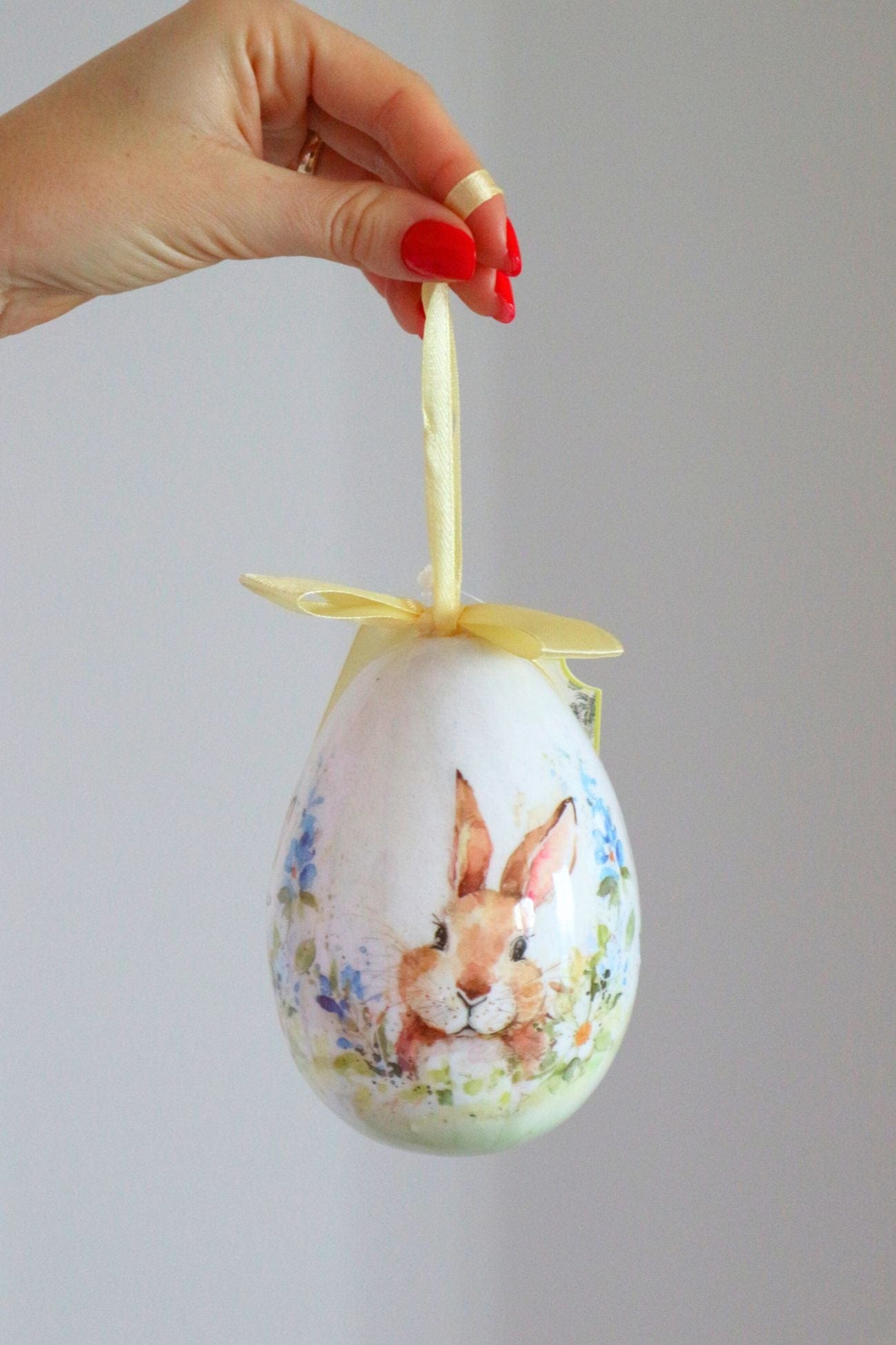 Blanc MariClo' Aminta Aminta - Ciondolo decorativo pasquale con fiocco giallo in plastica | Blanc MariClo'