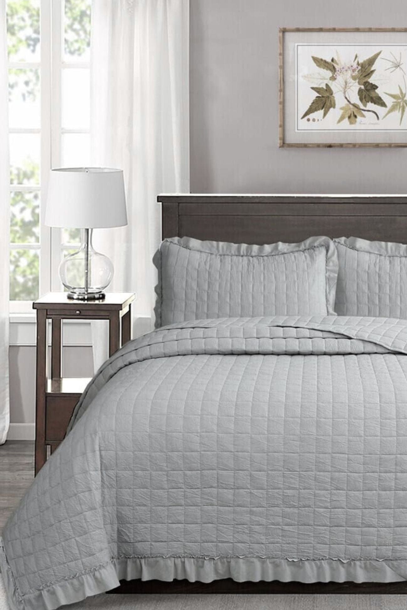 Blanc MariClo' Bling Bling Bling Bling - Set trapunta matrimoniale grigio con 2 copriguanciali 260x260 | Blanc MariClo'