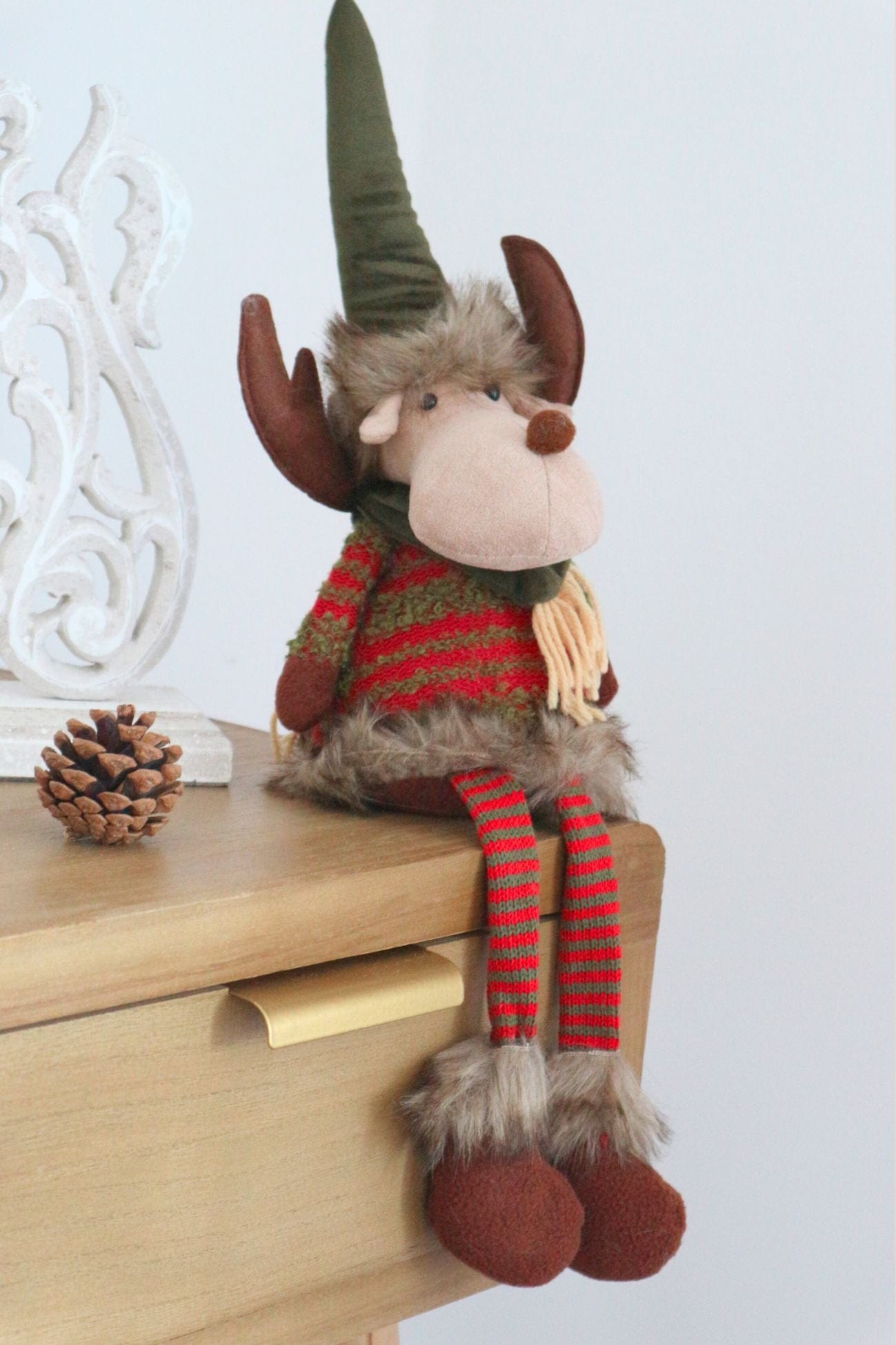 Blanc MariClo' Bosco Incantato Bosco Incantato - Renna natalizia con piedini penzolanti | Blanc MariClo'