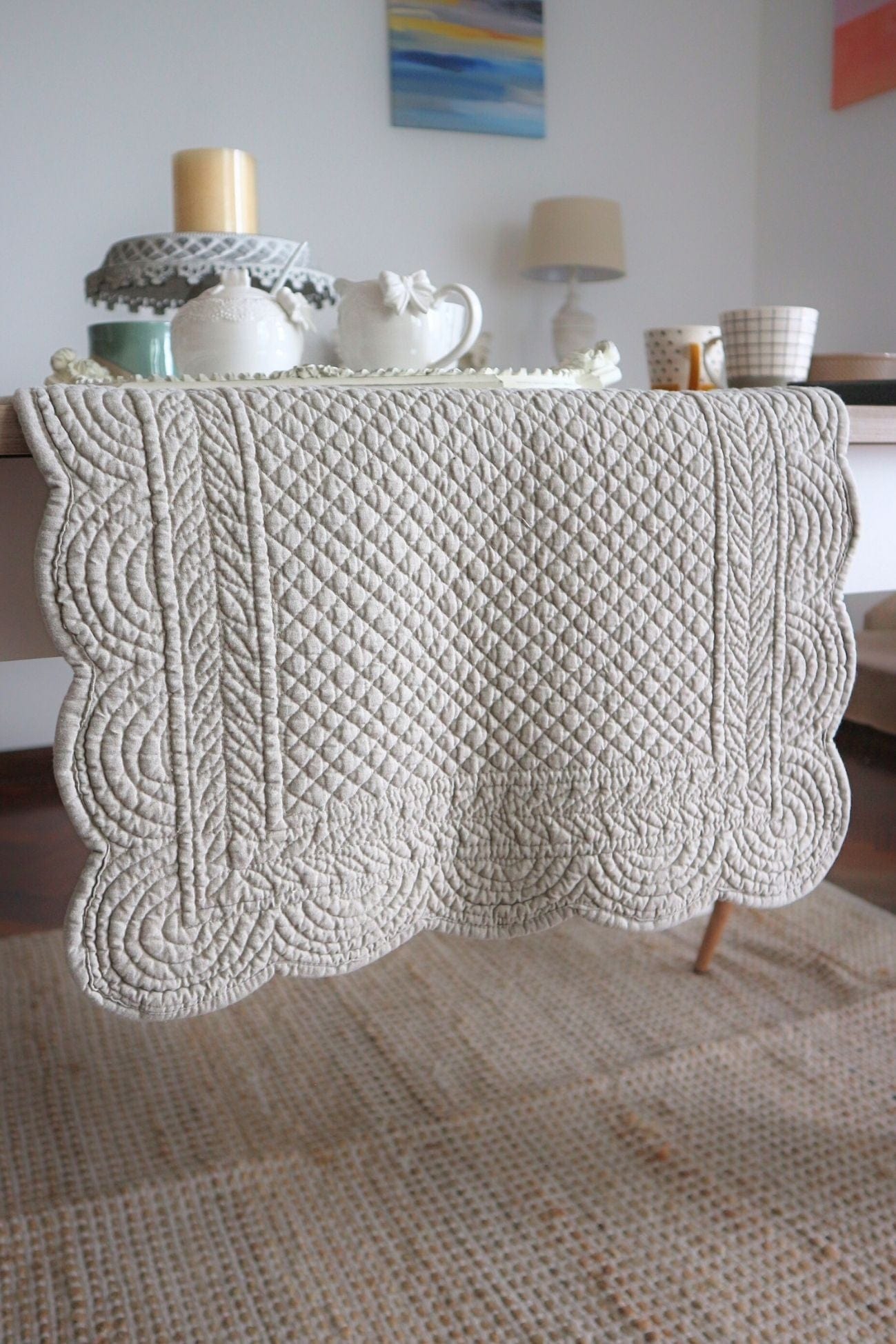 Blanc MariClo' Carmen Carmen - Runner in cotone color mélange 140x45 | Blanc MariClo'