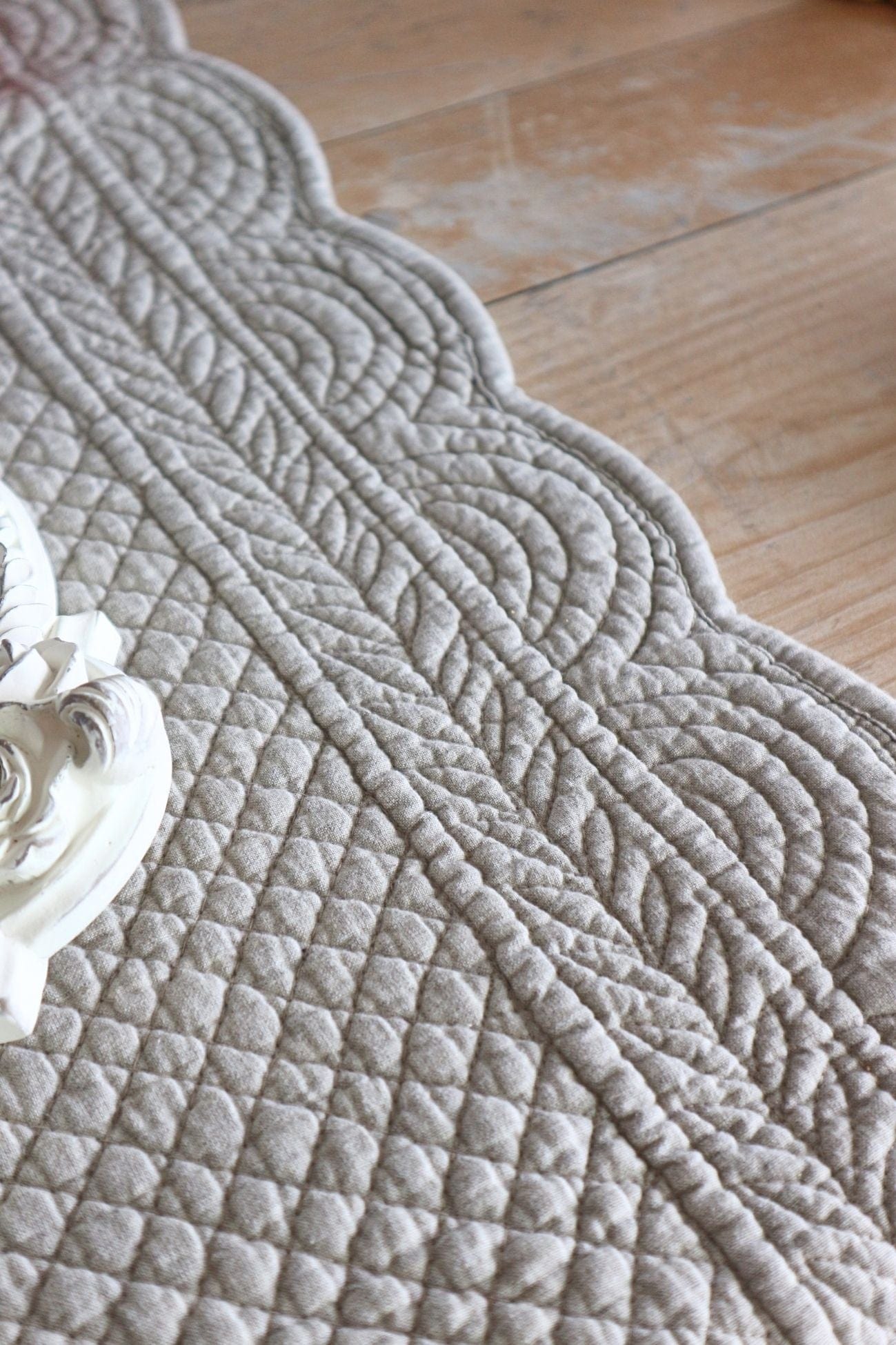 Blanc MariClo' Carmen Carmen - Runner in cotone color mélange 140x45 | Blanc MariClo'