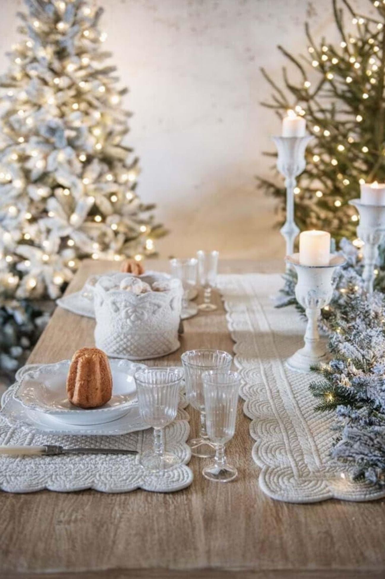 Blanc MariClo' Carmen Carmen - Tovaglietta americana rettangolare in cotone greige | Blanc MariClo'