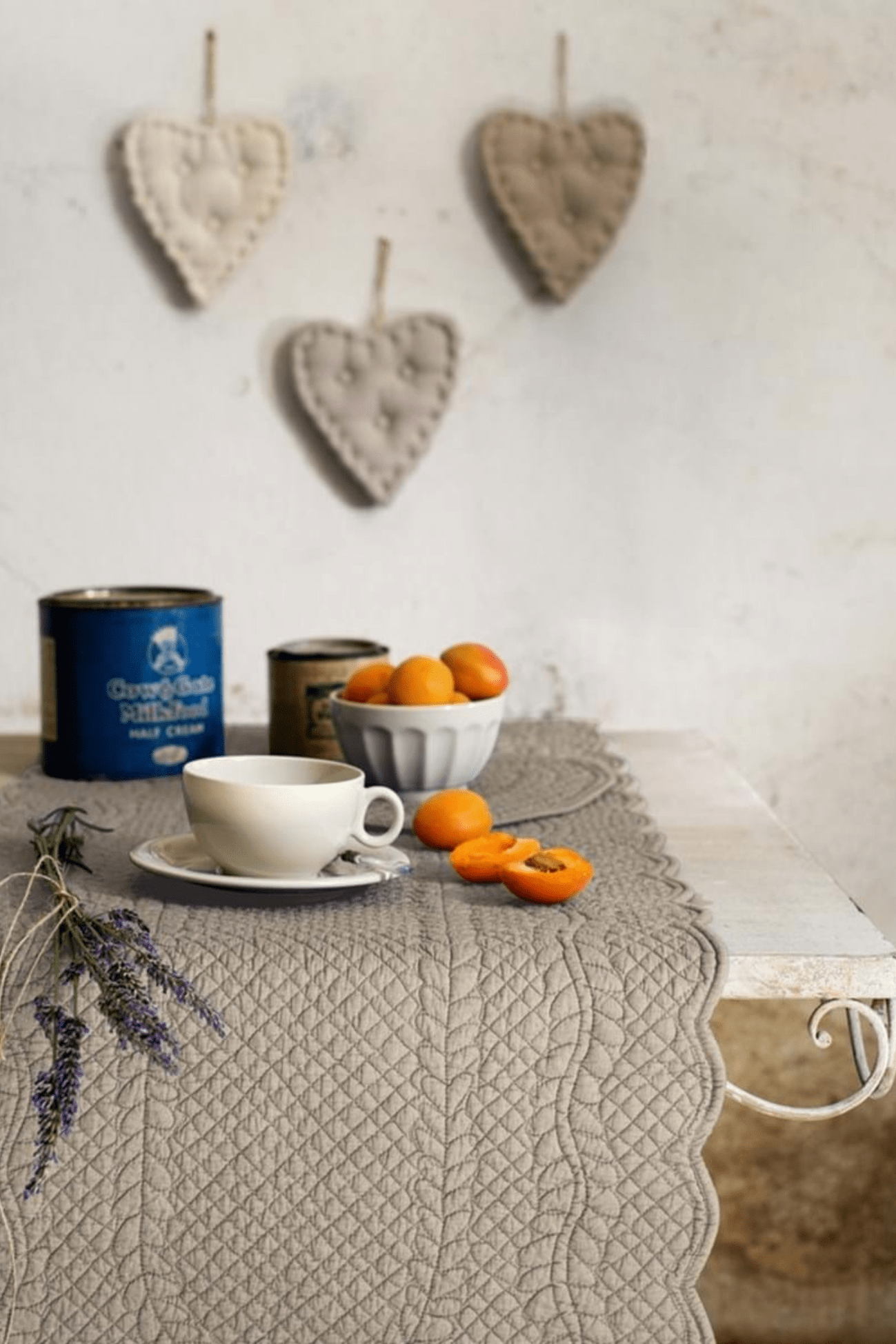 Blanc MariClo' Carmen Carmen - Runner in cotone color mélange 140x45