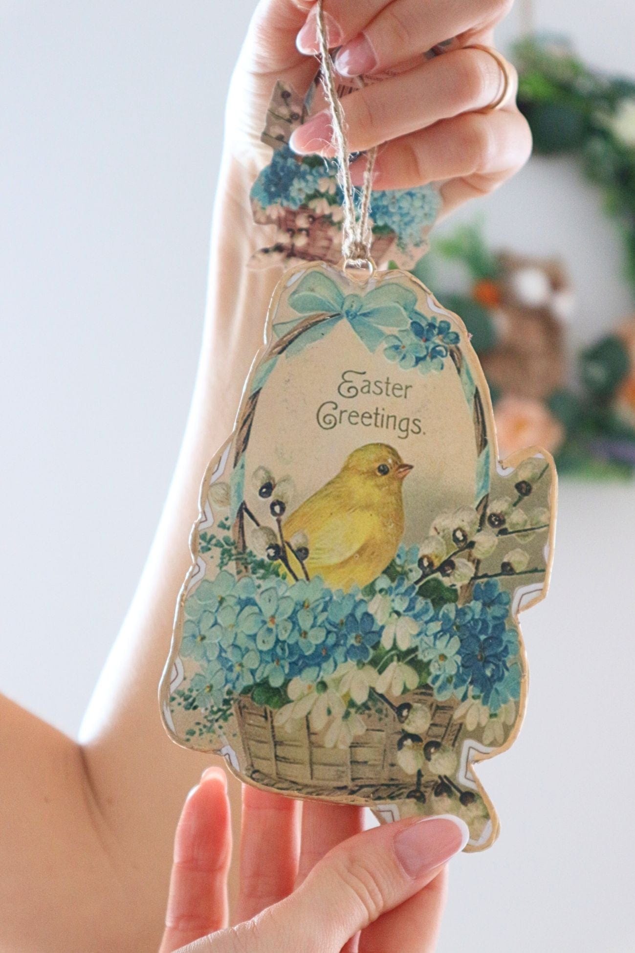 Blanc MariClo' Corelli Corelli - Corelli Collection - Ciondolo decorativo pasquale in metallo double face | Blanc MariClo'