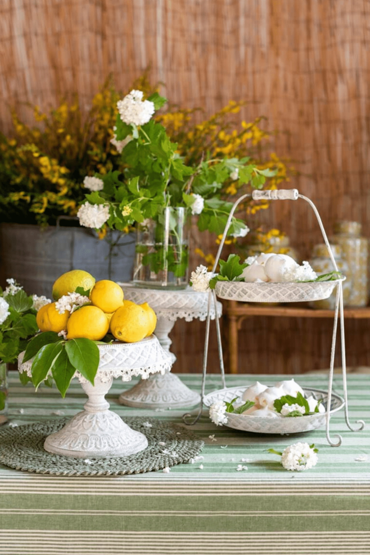 Blanc MariClo' Eleusi Eleusi - Alzatina in ferro in stile shabby