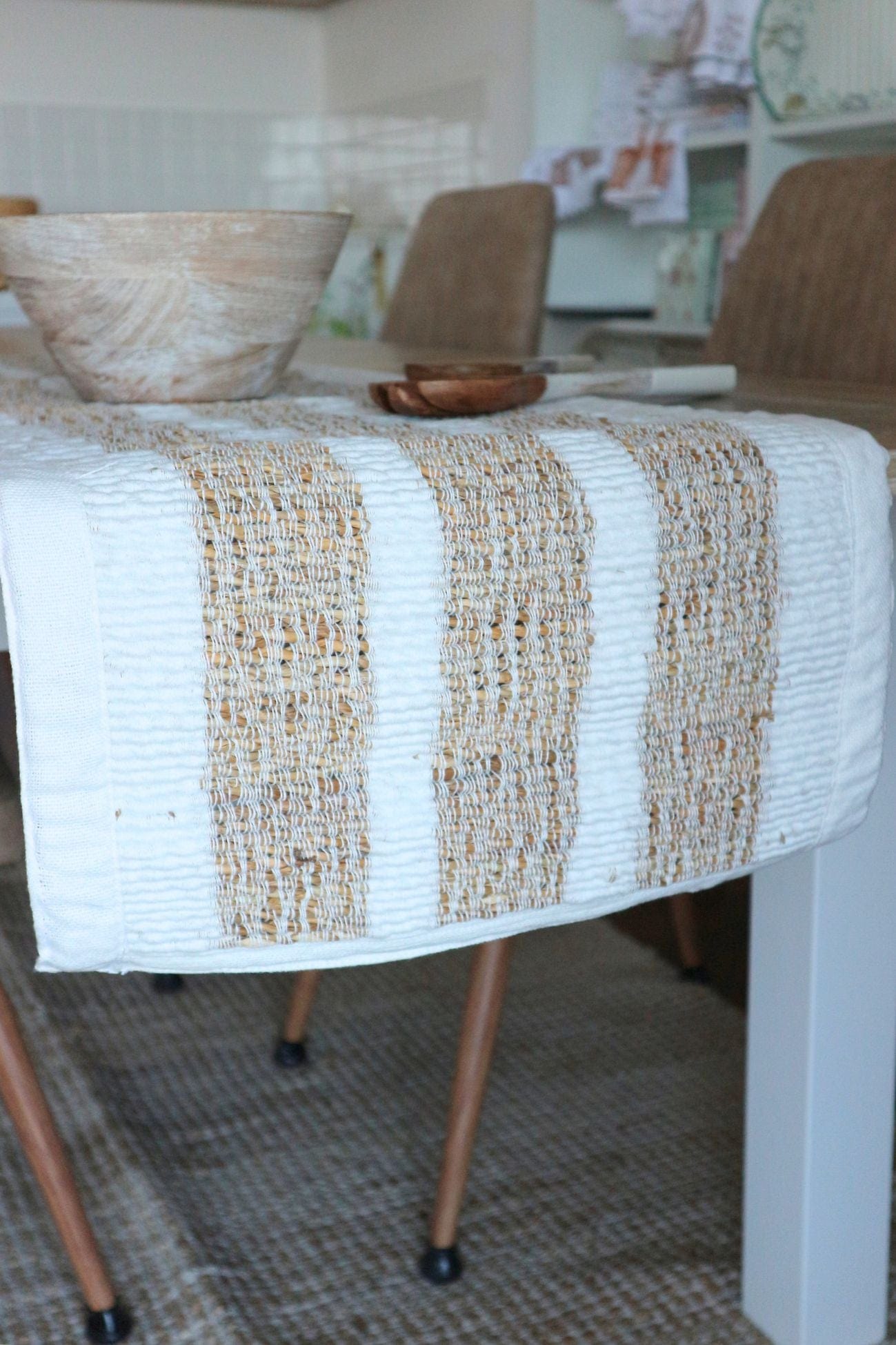 Blanc MariClo' Intrecci Intrecci - Runner centrotavola in sea grass naturale | Blanc MariClo'