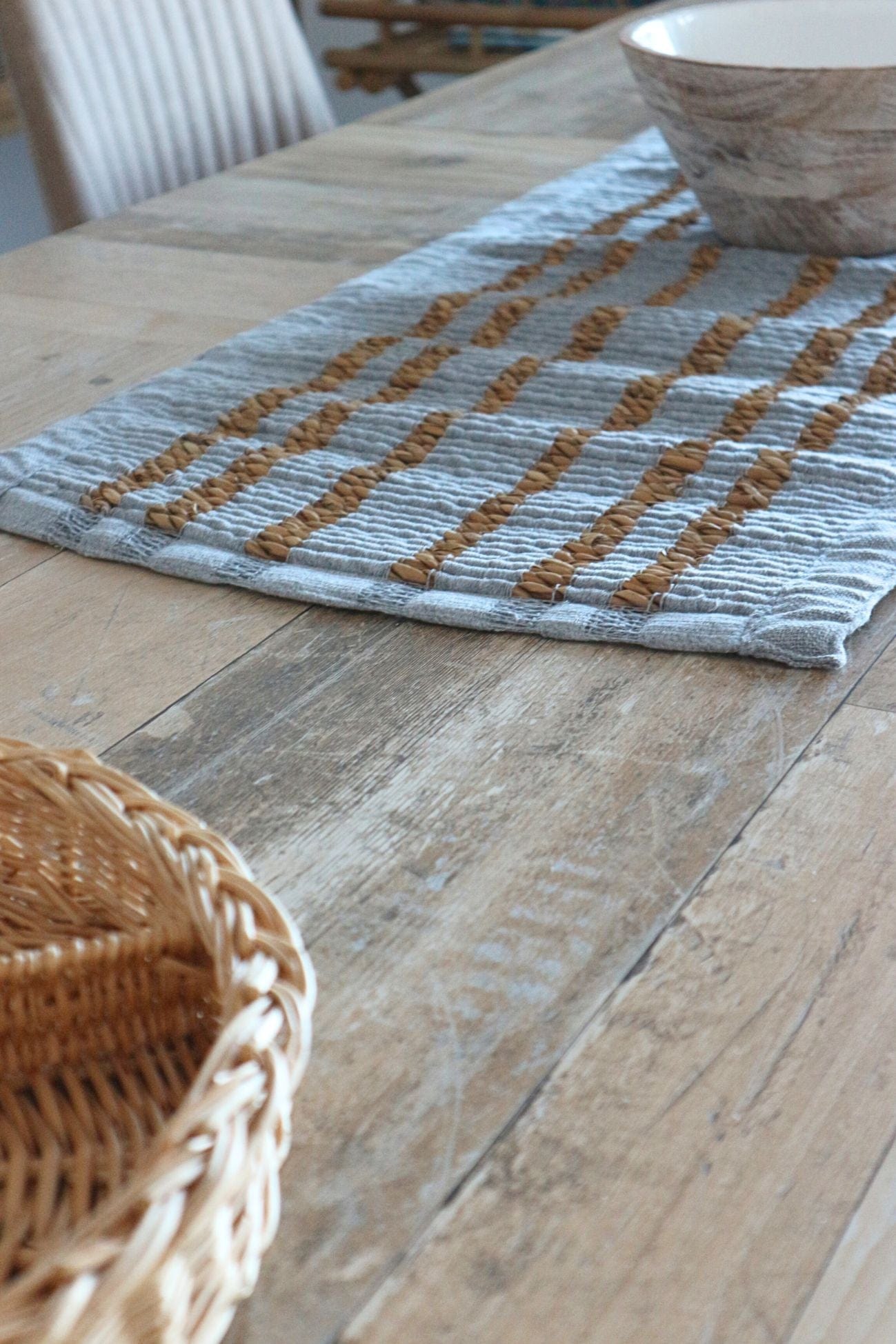 Blanc MariClo' Intrecci Intrecci - Runner centrotavola in sea grass naturale | Blanc MariClo'