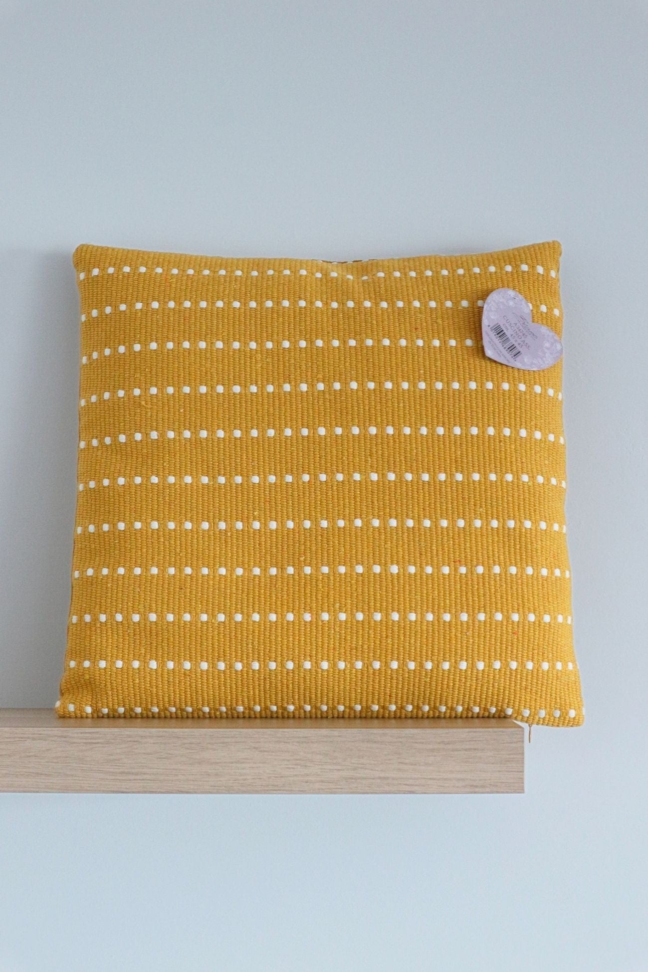 Blanc MariClo' Jungle Fever Jungle Fever - Jungle Fever - Cuscino arredo imbottito giallo con cucitura a righe | Blanc MariClo'