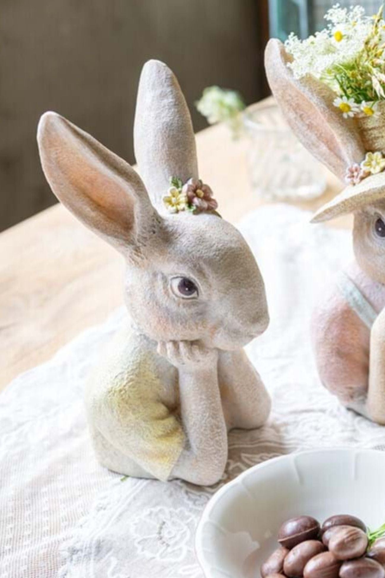 Blanc MariClo' Nemorino Nemorino - Coniglietta pasquale in resina | Blanc MariClo'