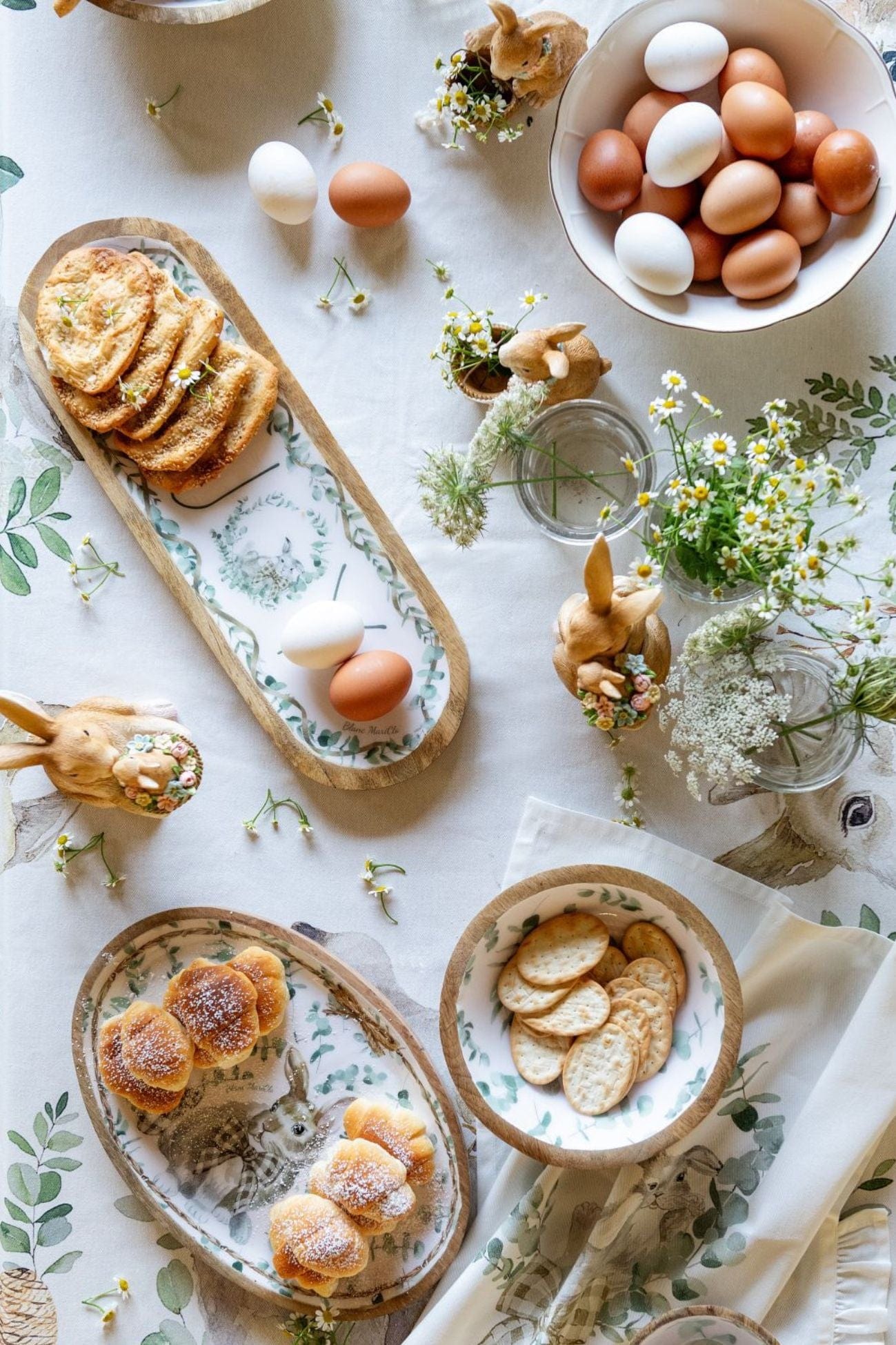 Blanc MariClo' Nemorino Nemorino - Coniglietto pasquale in resina con cestino | Blanc MariClo'