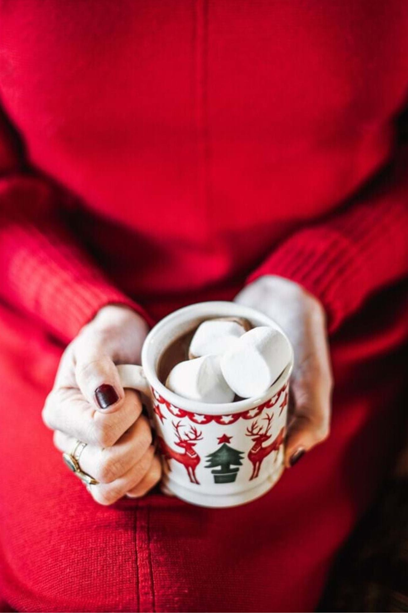 Blanc MariClo' Oh Holy Night Oh Holy Night - Tazza natalizia con renne e alberello 250 ml | Blanc MariClo'