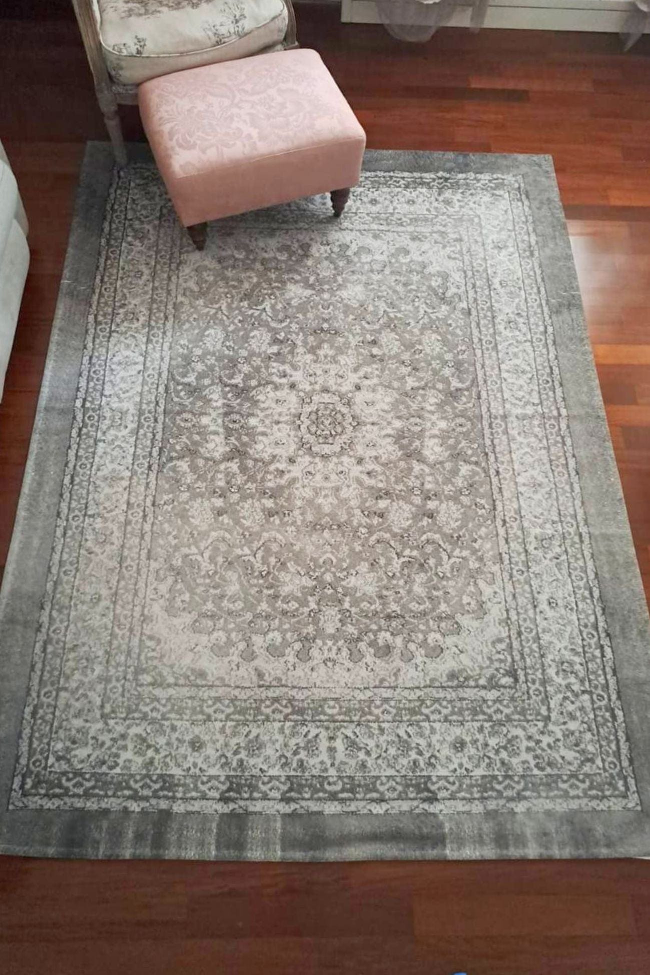 Blanc MariClo' Persian Persian - Persian - Tappeto elegante tortora stampato in acrilico e cotone 210x154 | Blanc MariClo'