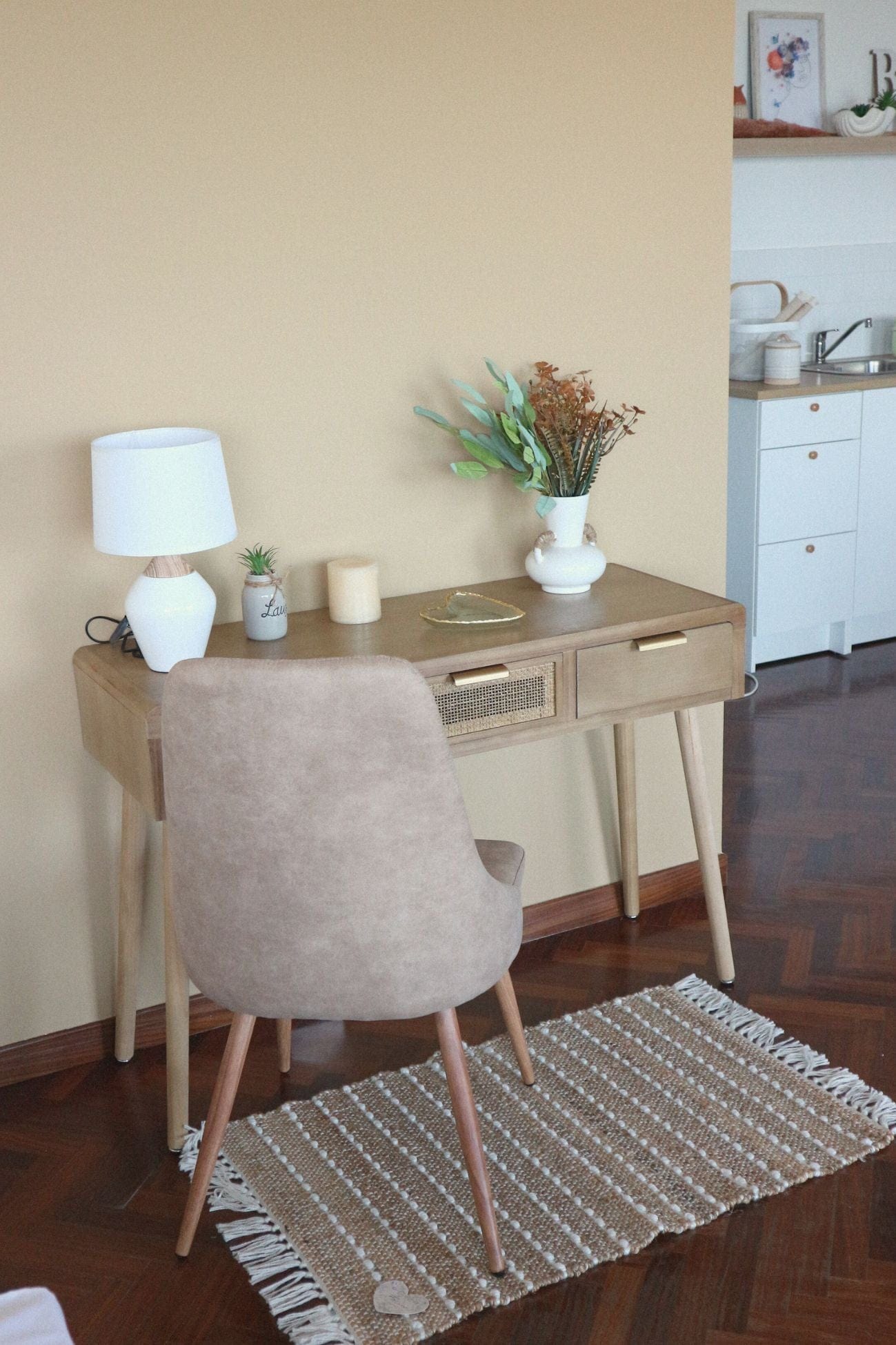 Blanc MariClo' Row Attitude Row Attitude - Row Attitude - Tappeto in juta con frange e cuciture bianche 90x60 | Blanc MariClo'