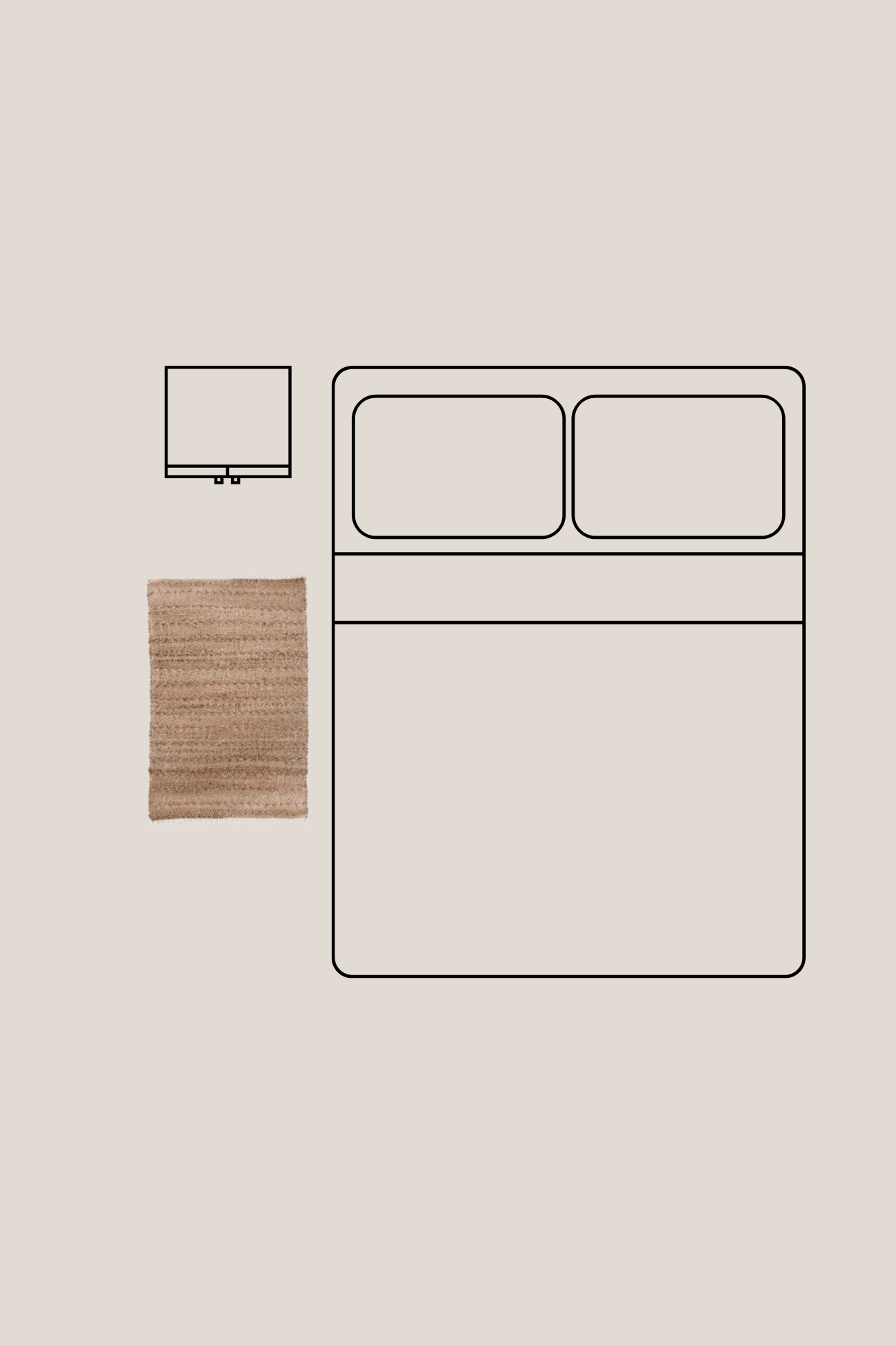 Blanc MariClo' Row Attitude Row Attitude - Row Attitude - Tappeto in juta con frange e cuciture rosa 90x60 | Blanc MariClo'