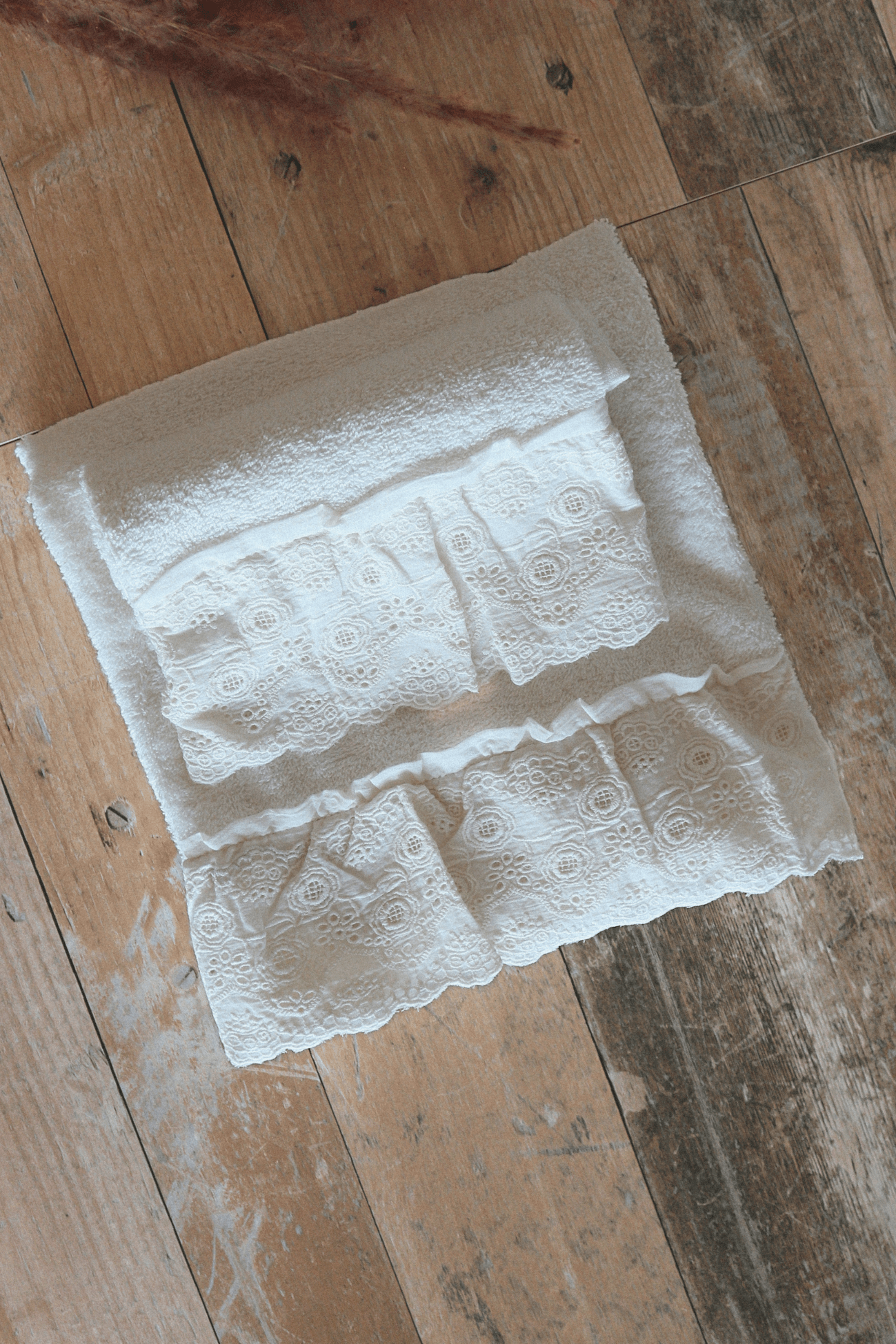 Blanc MariClo' Segreto Prezioso Segreto Prezioso - Segreto Prezioso - Coppia asciugamano viso e ospite in cotone con pizzo San Gallo | Blanc MariClo'