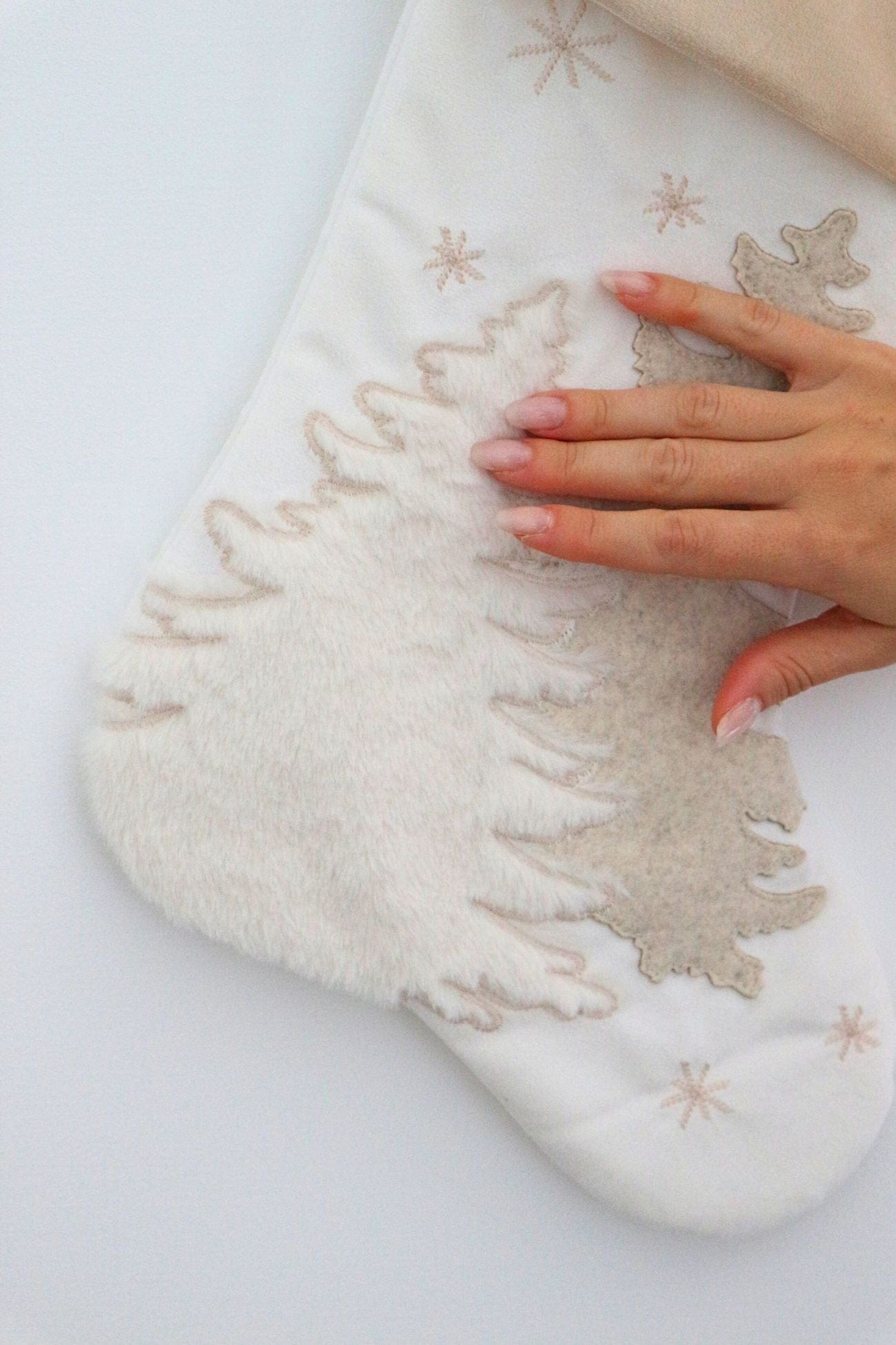 Blanc MariClo' Shiny Christmas Shiny Christmas - Calza di Natale bianca e oro | Blanc MariClo'