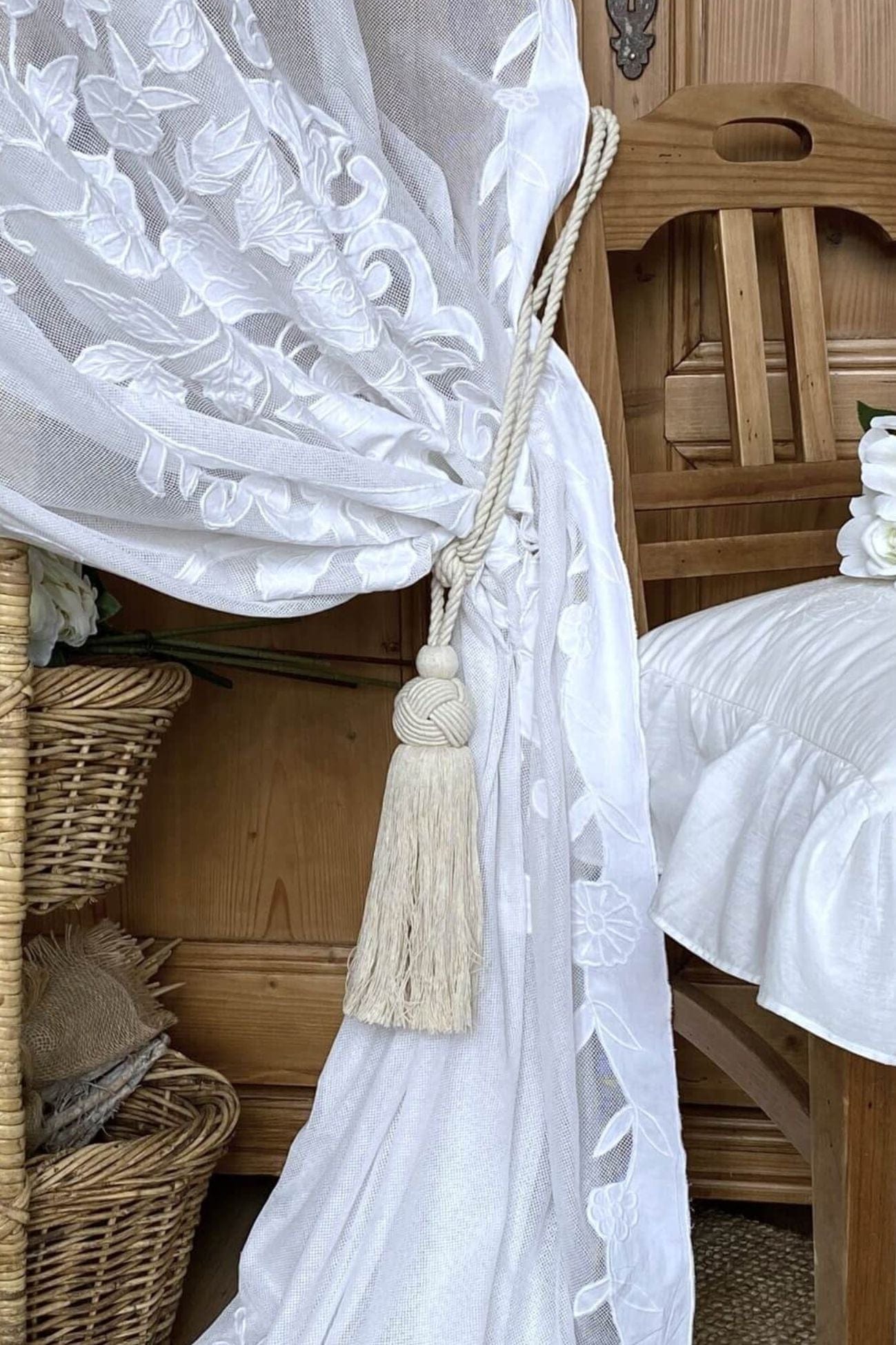 Blanc MariClo' Sitara Sitara - Embrasse in cotone 26 cm | Blanc MariClo'