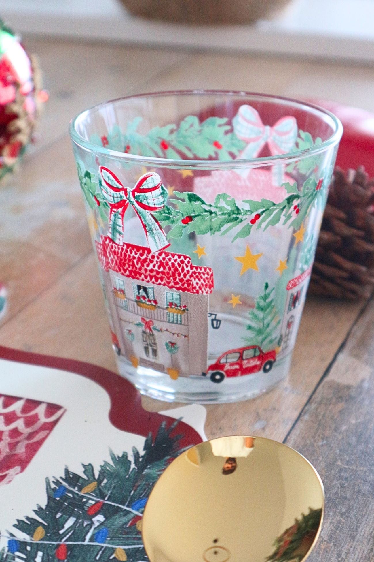 Blanc MariClo' Un Natale Italiano Un Natale Italiano - Set di 6 bicchieri natalizi in vetro | Blanc MariClo'