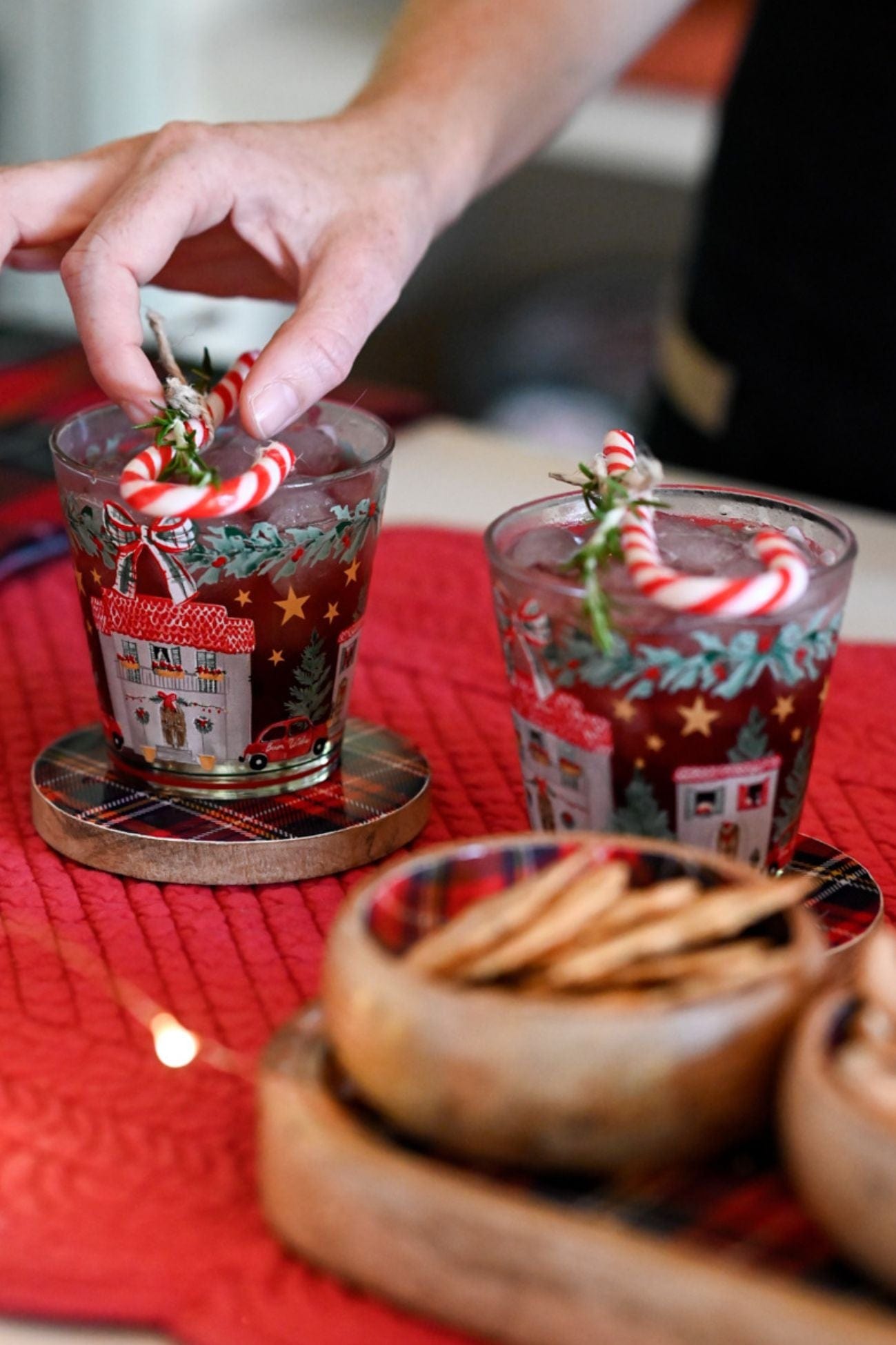 Blanc MariClo' Un Natale Italiano Un Natale Italiano - Set di 6 bicchieri natalizi in vetro | Blanc MariClo'