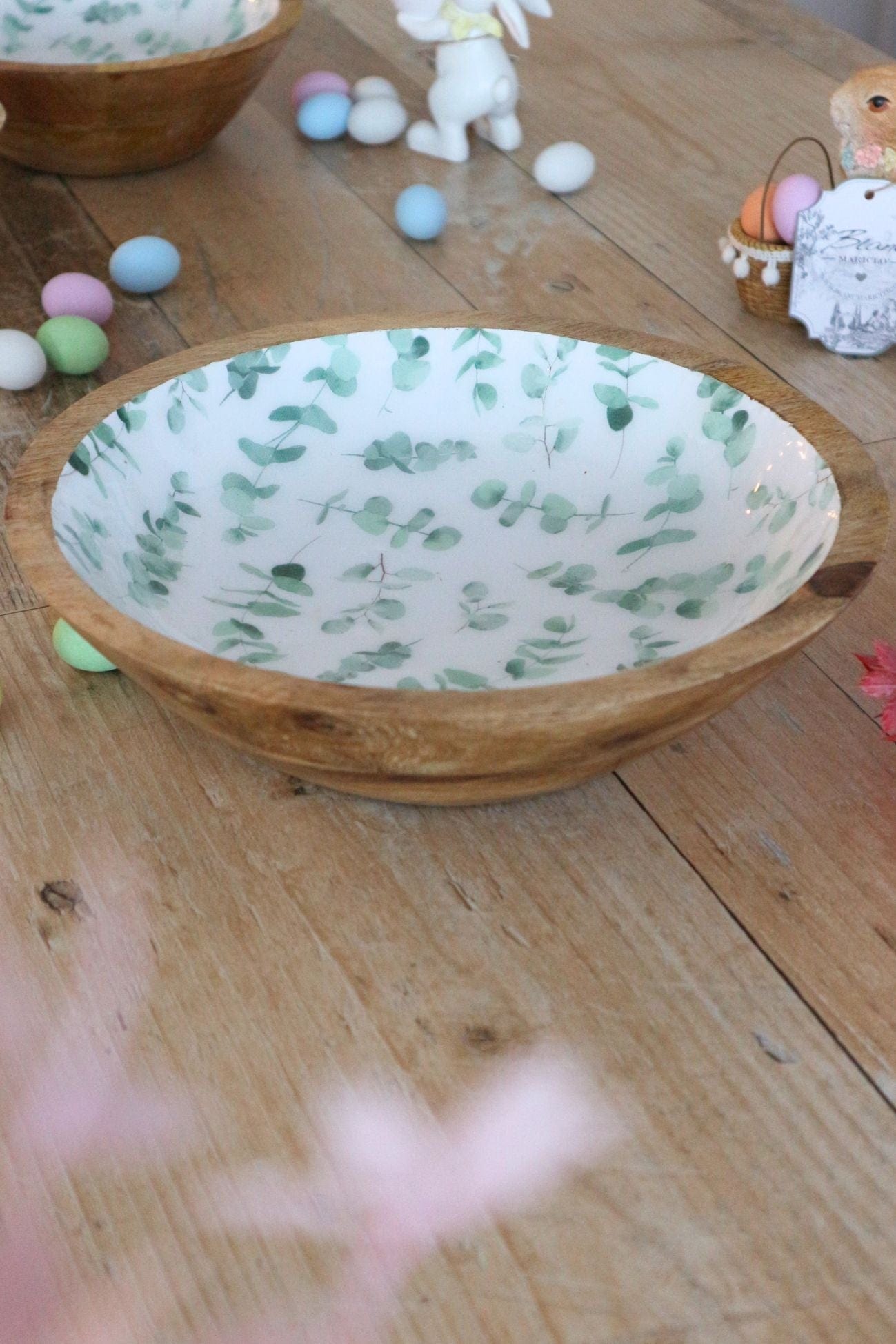 Blanc MariClo' Zerlina Zerlina - Ciotola in legno laccato all'interno | Blanc MariClo' Grande